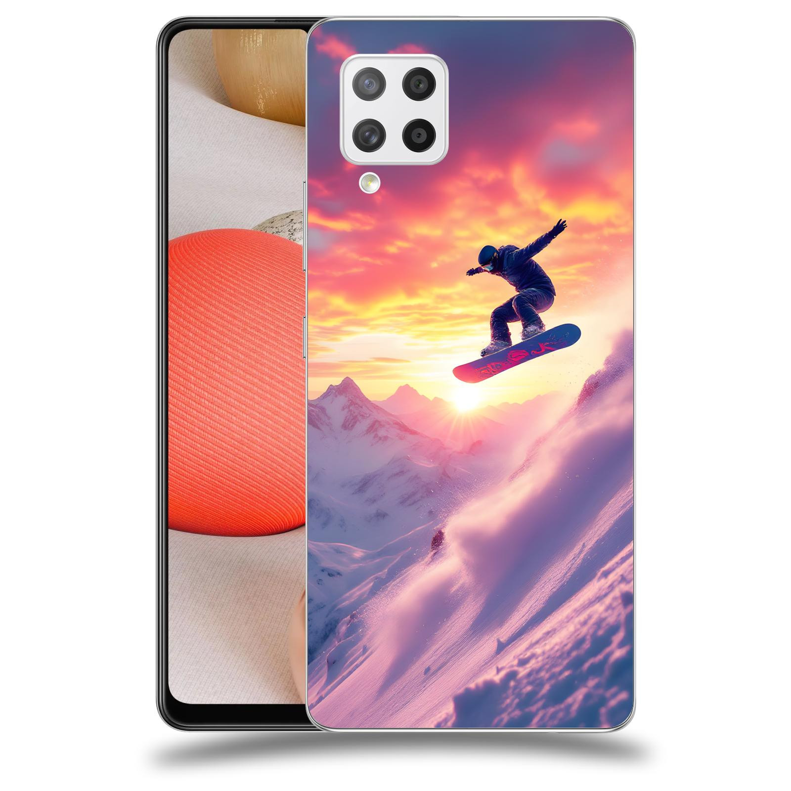 ACOVER Kryt na mobil Samsung Galaxy A42 A426B - Snowboard