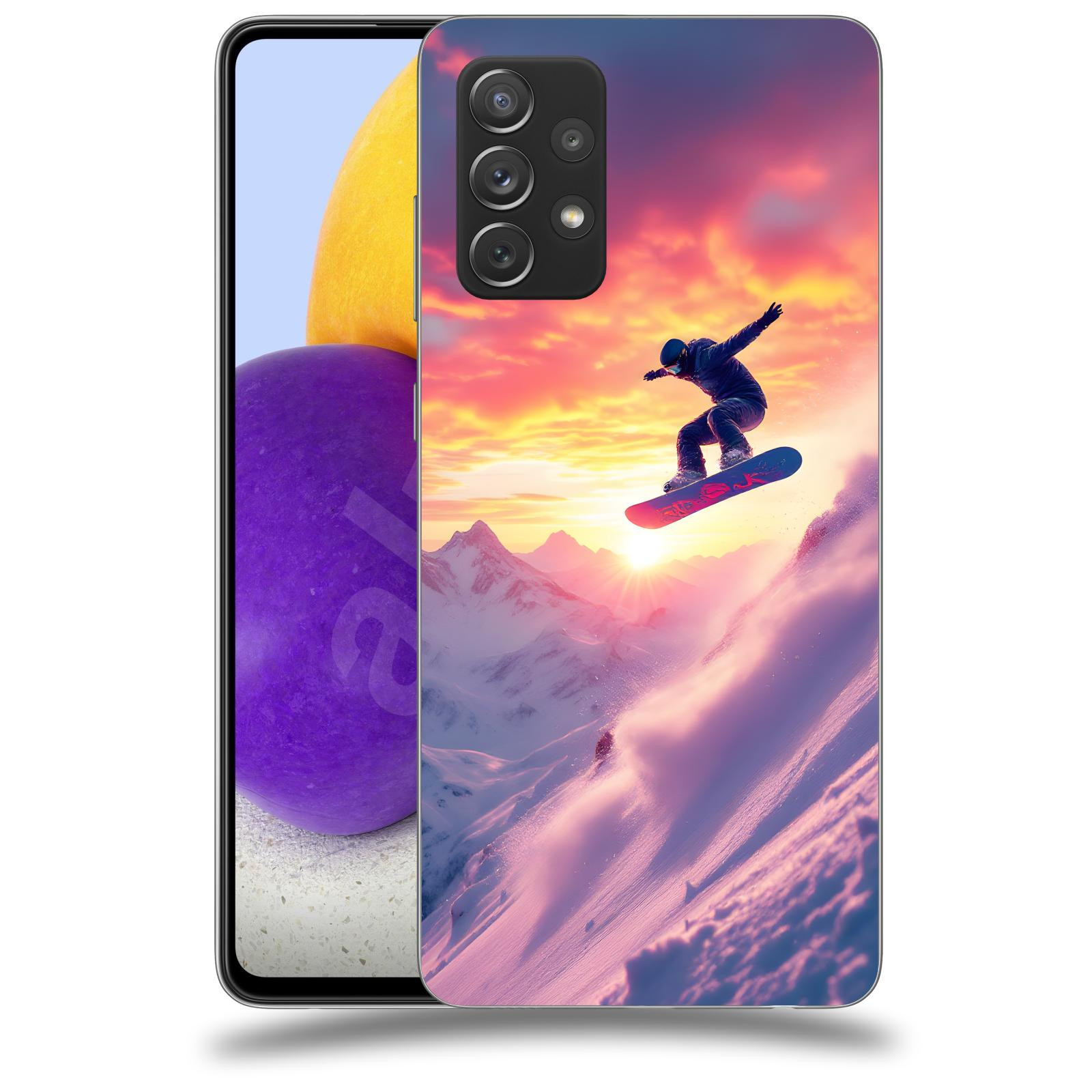 ACOVER Kryt na mobil Samsung Galaxy A73 5G - Snowboard