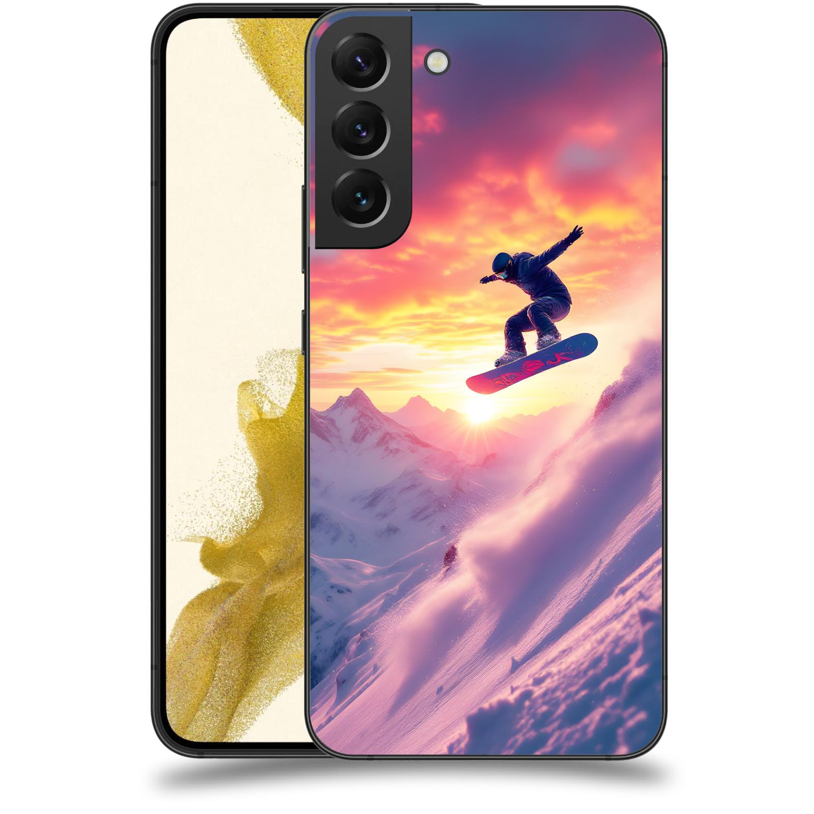 ACOVER Kryt na mobil Samsung Galaxy S22+ 5G - Snowboard