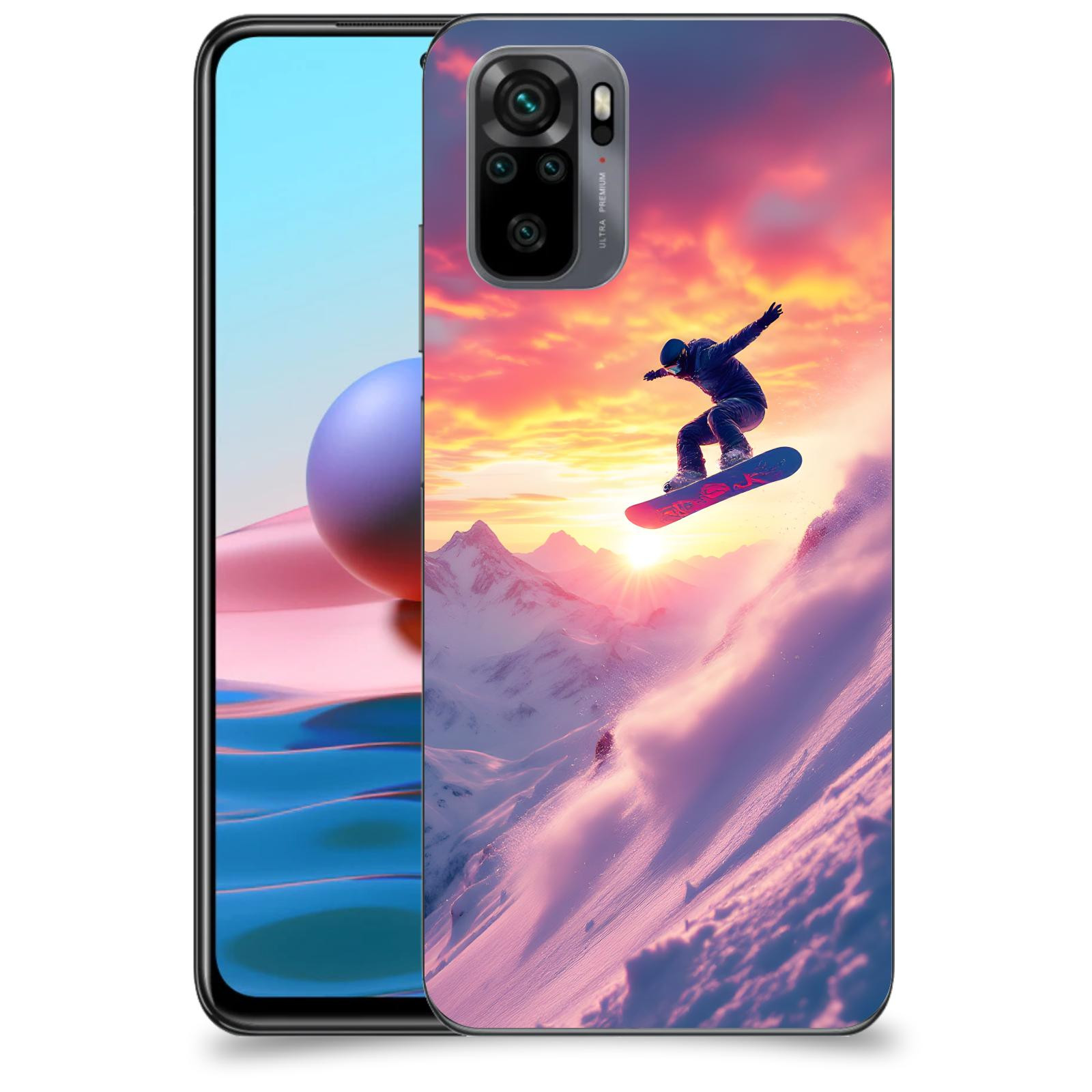 ACOVER Kryt na mobil Xiaomi Redmi Note 10 - Snowboard