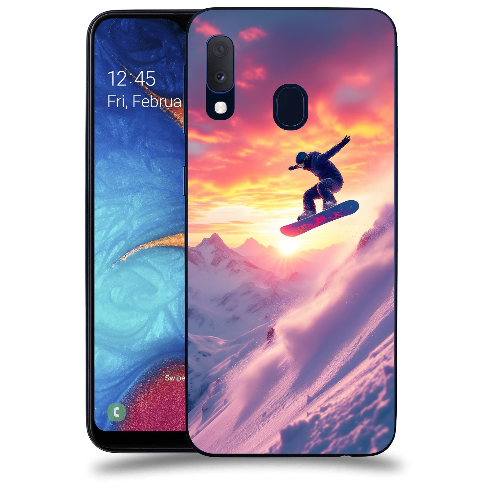 ACOVER Kryt na mobil Samsung Galaxy A20e A202F - Snowboard