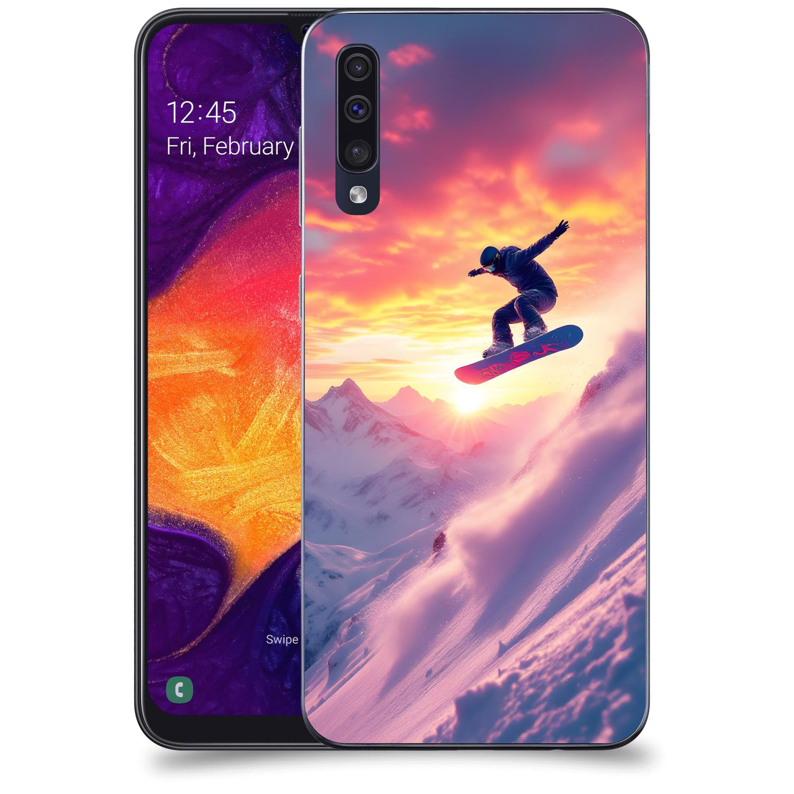 ACOVER Kryt na mobil Samsung Galaxy A50 A505F - Snowboard