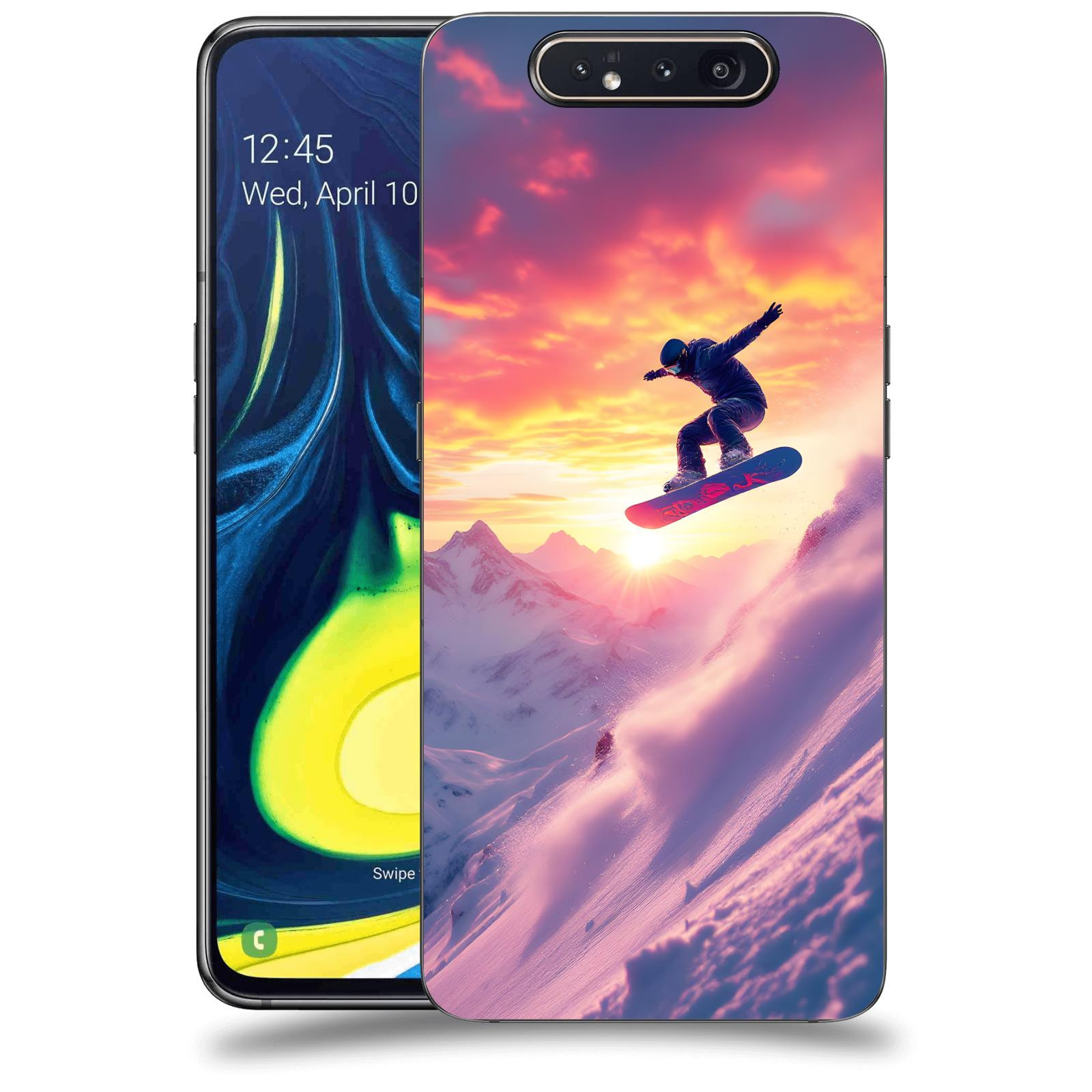 ACOVER Kryt na mobil Samsung Galaxy A80 A805F - Snowboard