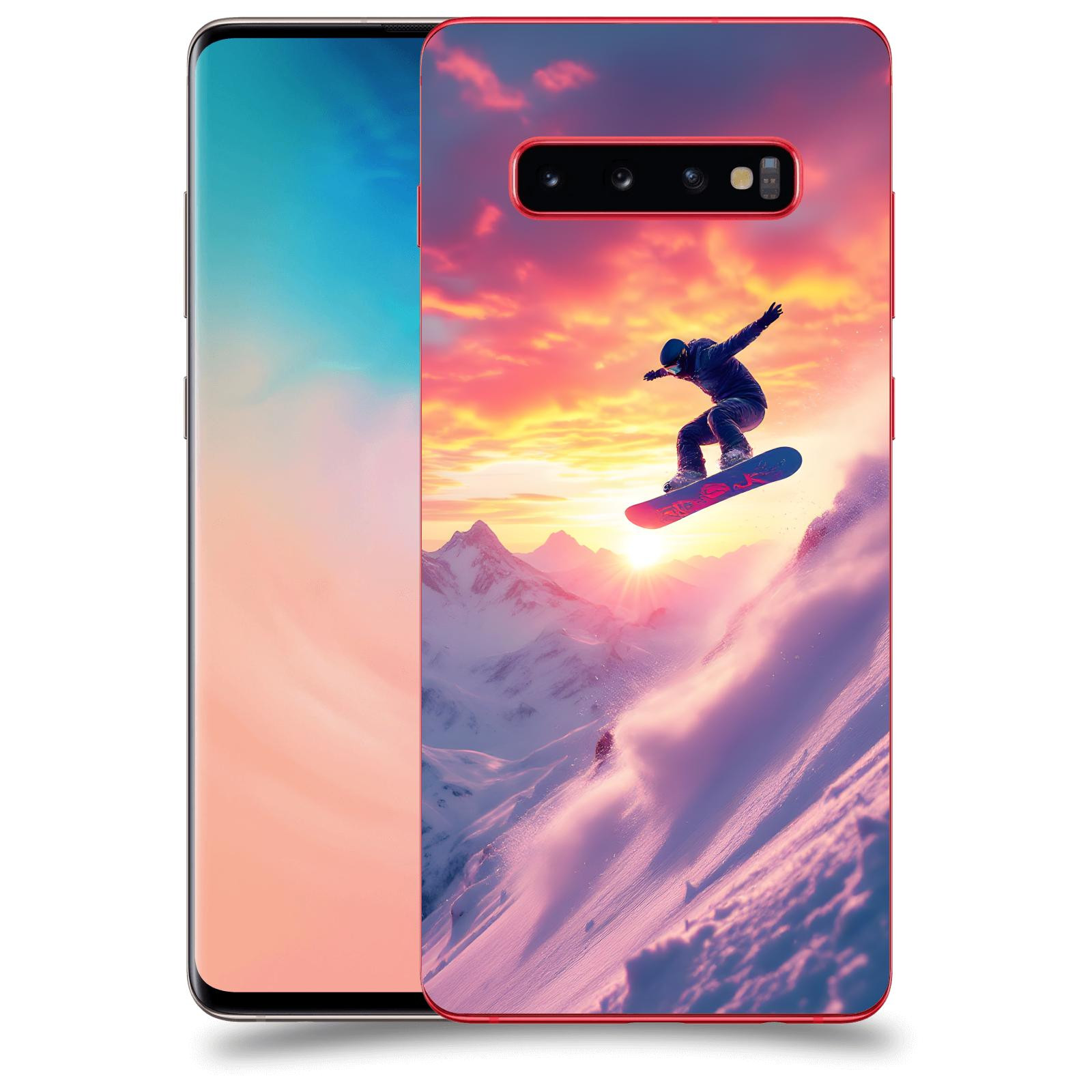 ACOVER Kryt na mobil Samsung Galaxy S10 Plus G975 - Snowboard