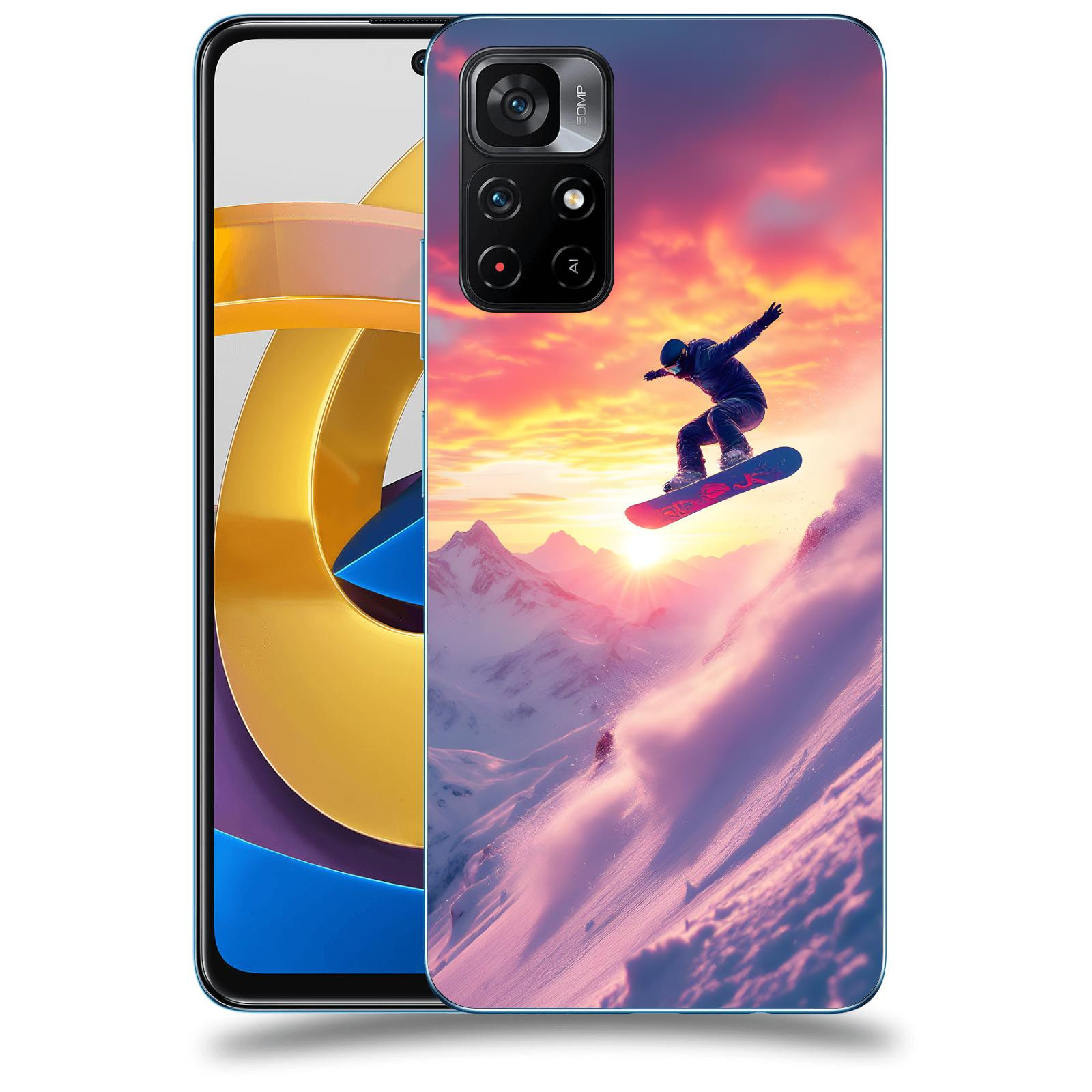 ACOVER Kryt na mobil Xiaomi Poco M4 Pro - Snowboard