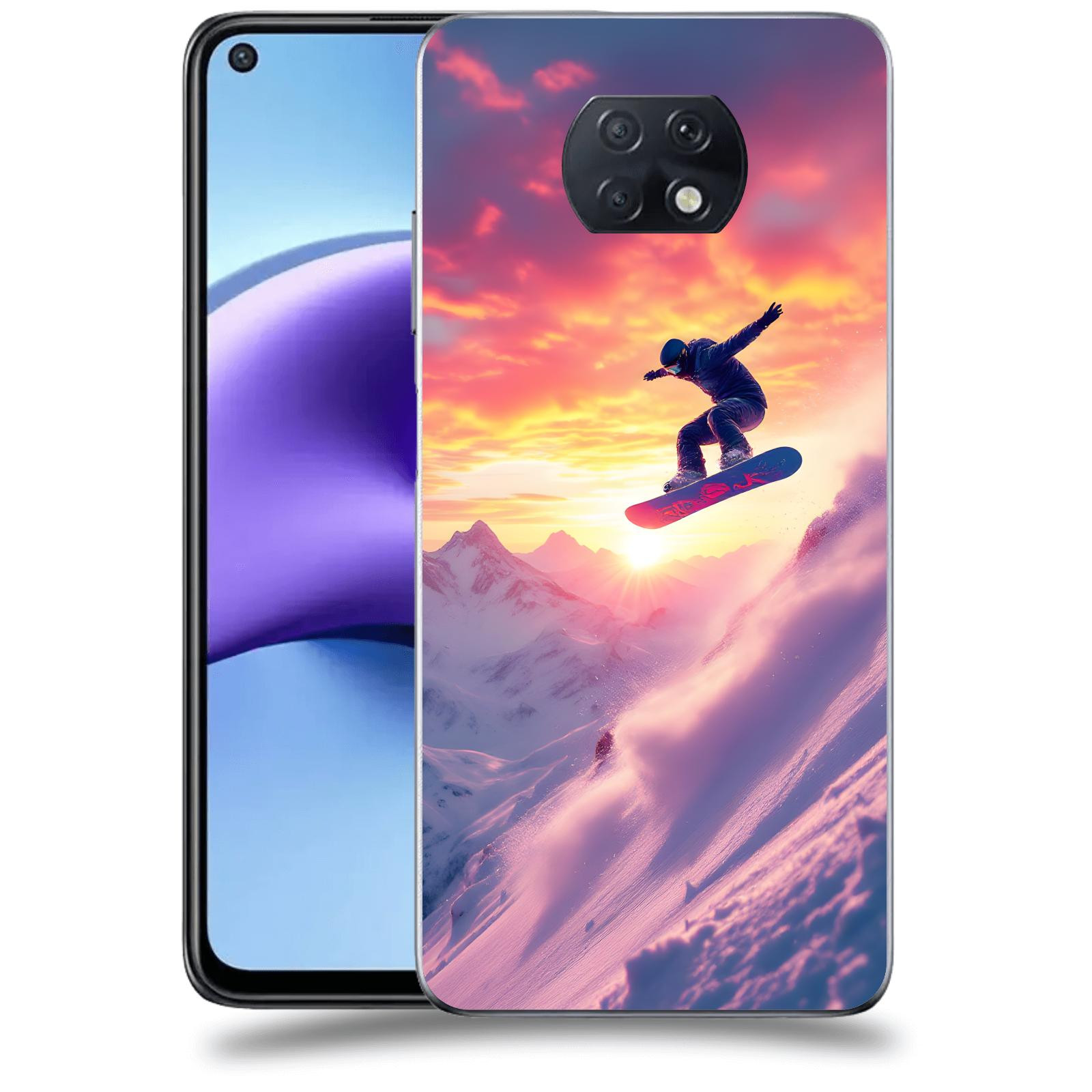 ACOVER Kryt na mobil Xiaomi Redmi Note 9T - Snowboard