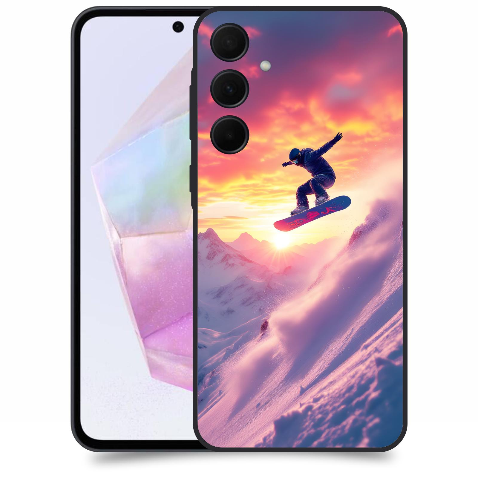 ACOVER Kryt na mobil Samsung Galaxy A35 5G - Snowboard