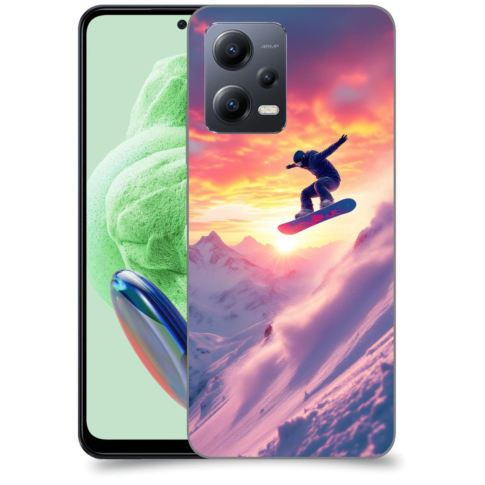 ACOVER Kryt na mobil Xiaomi Redmi Note 12 5G - Snowboard