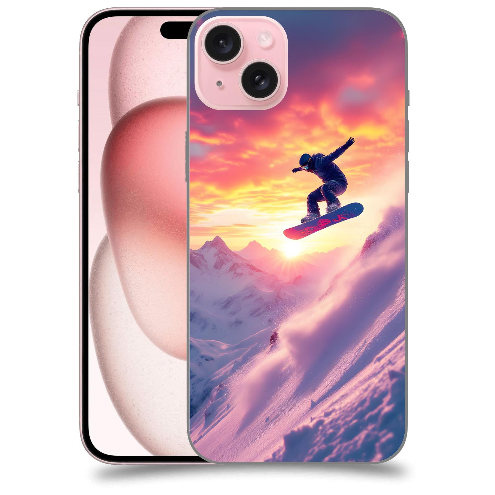 ACOVER Kryt na mobil Apple iPhone 15 plus - Snowboard