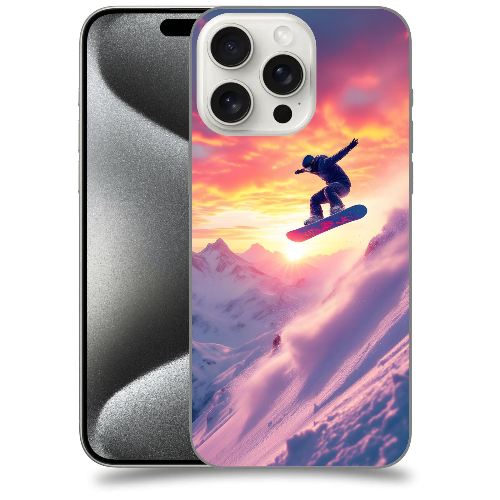 ACOVER Kryt na mobil Apple iPhone 15 pro max - Snowboard