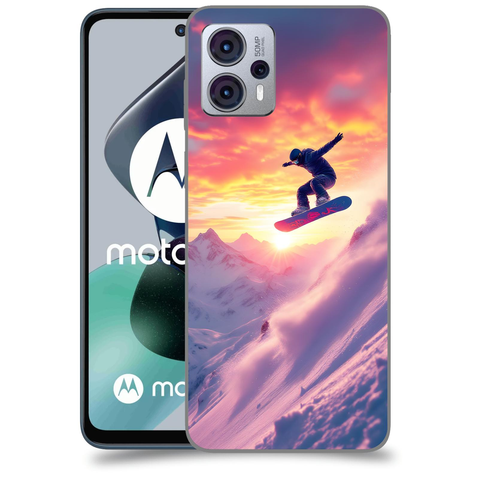 ACOVER Kryt na mobil Motorola Moto G23 - Snowboard