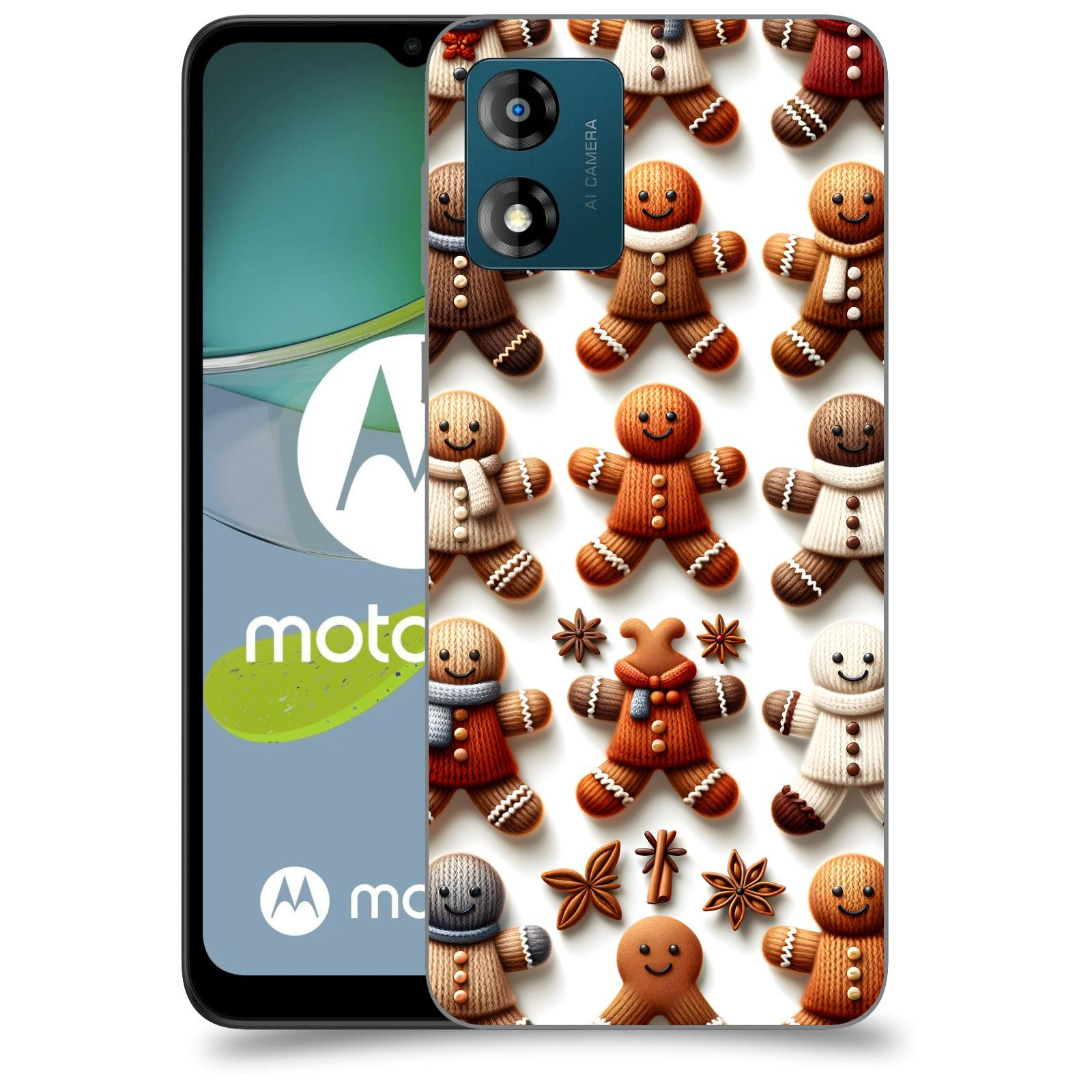 ACOVER Kryt na mobil Motorola Moto E13 - Perníčky 2