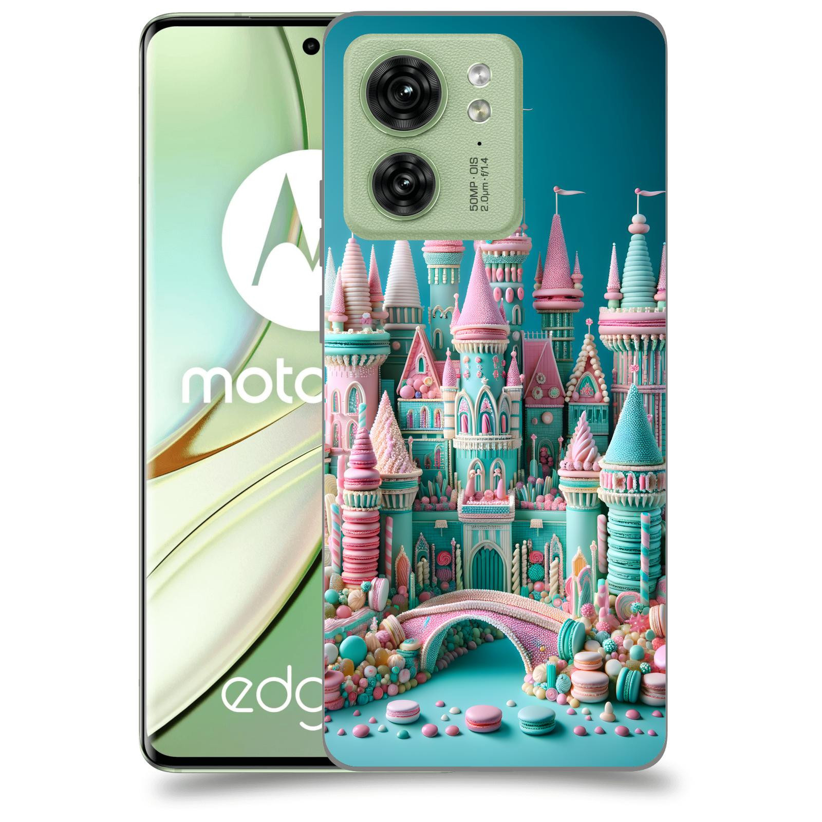 ACOVER Kryt na mobil Motorola EDGE 40 5G - Candy castle 2