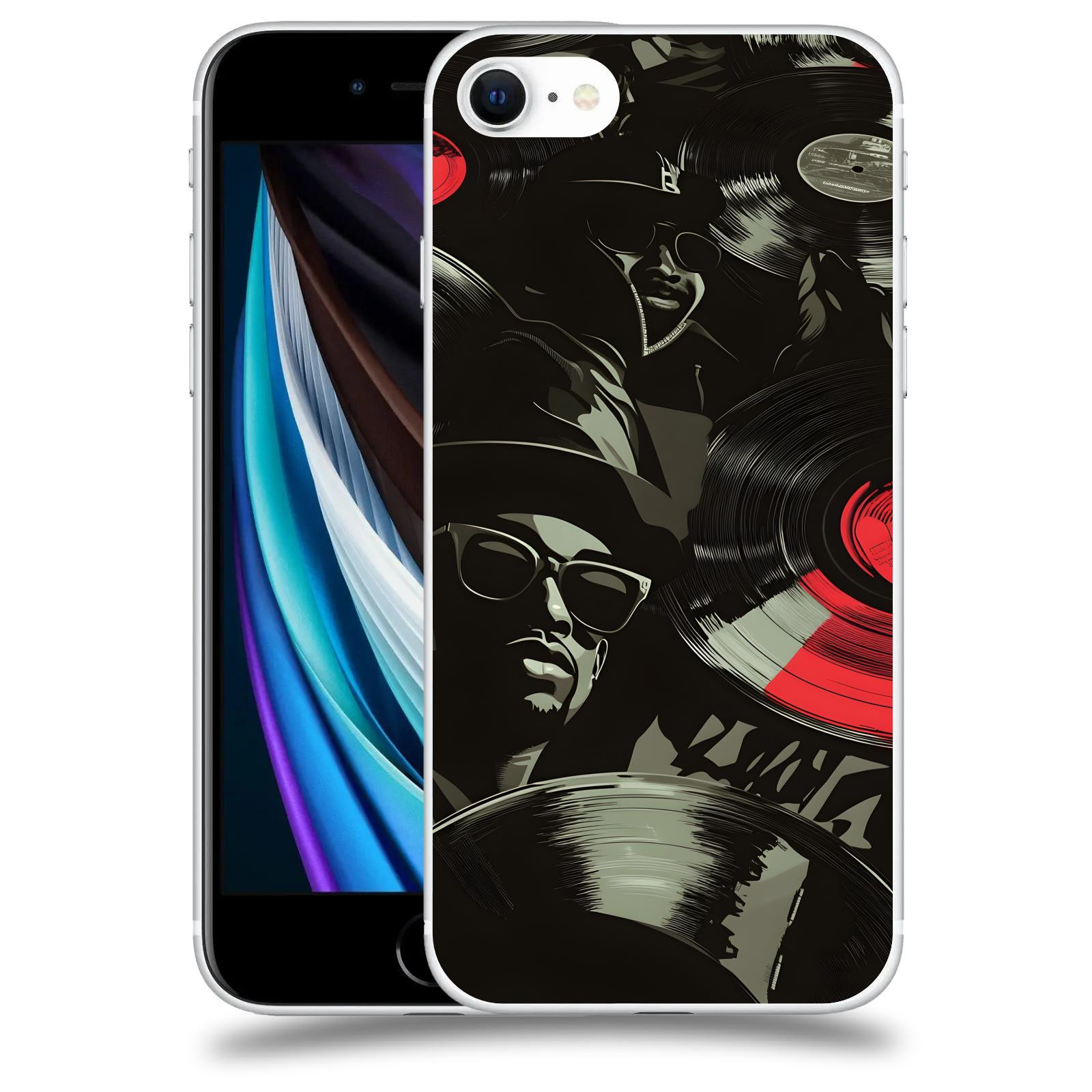 ACOVER Kryt na mobil Apple iPhone SE 2020 - Vinyl record 2