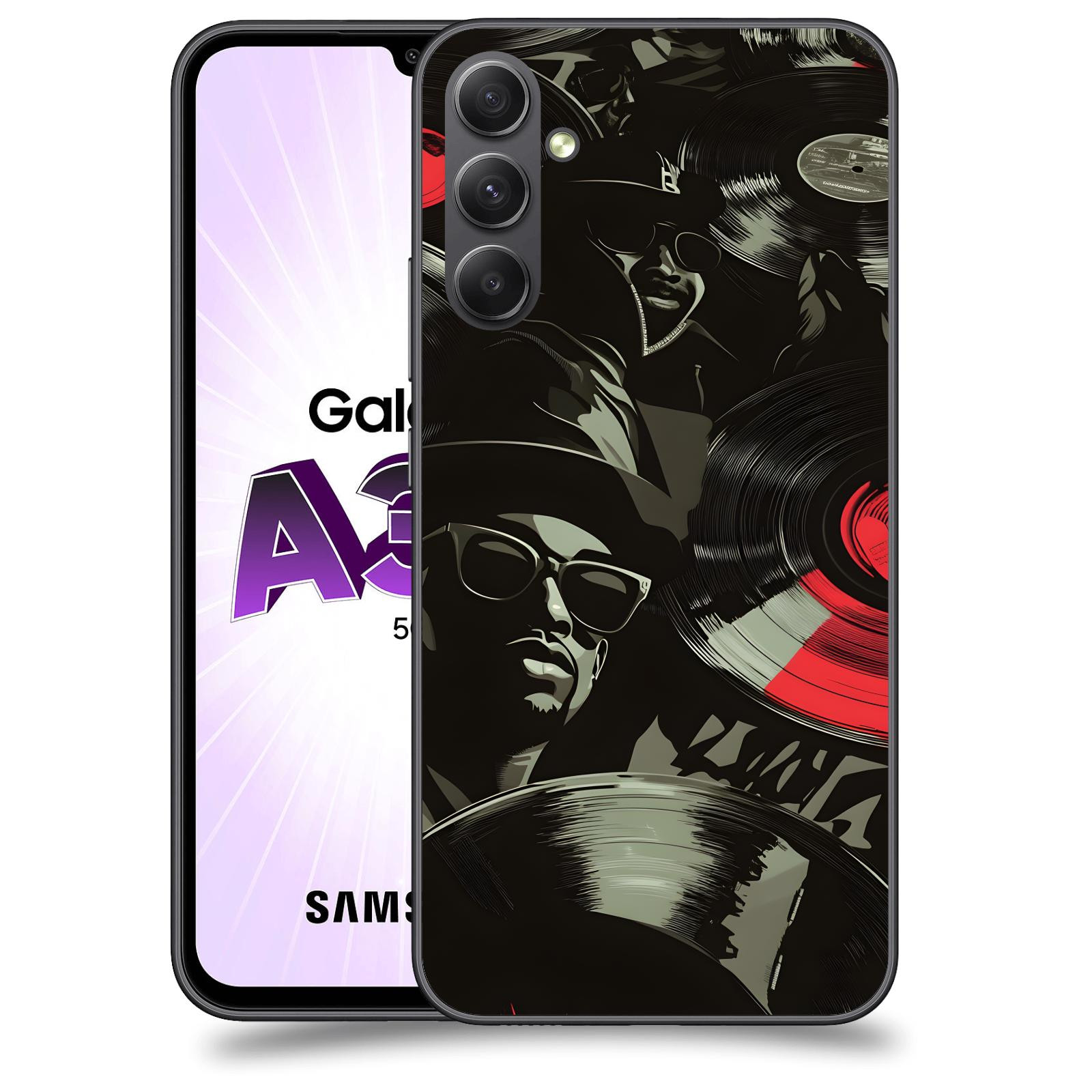 ACOVER Kryt na mobil Samsung Galaxy A34 - Vinyl record 2