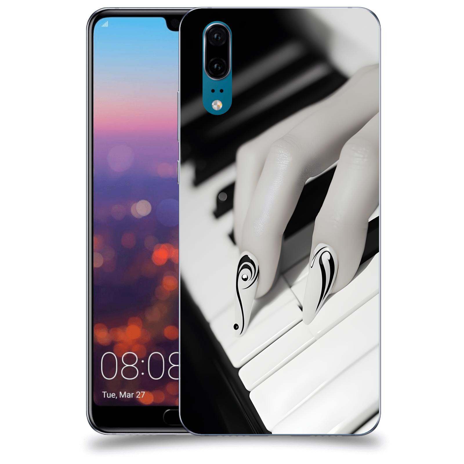 ACOVER Kryt na mobil Huawei P20 - Piano