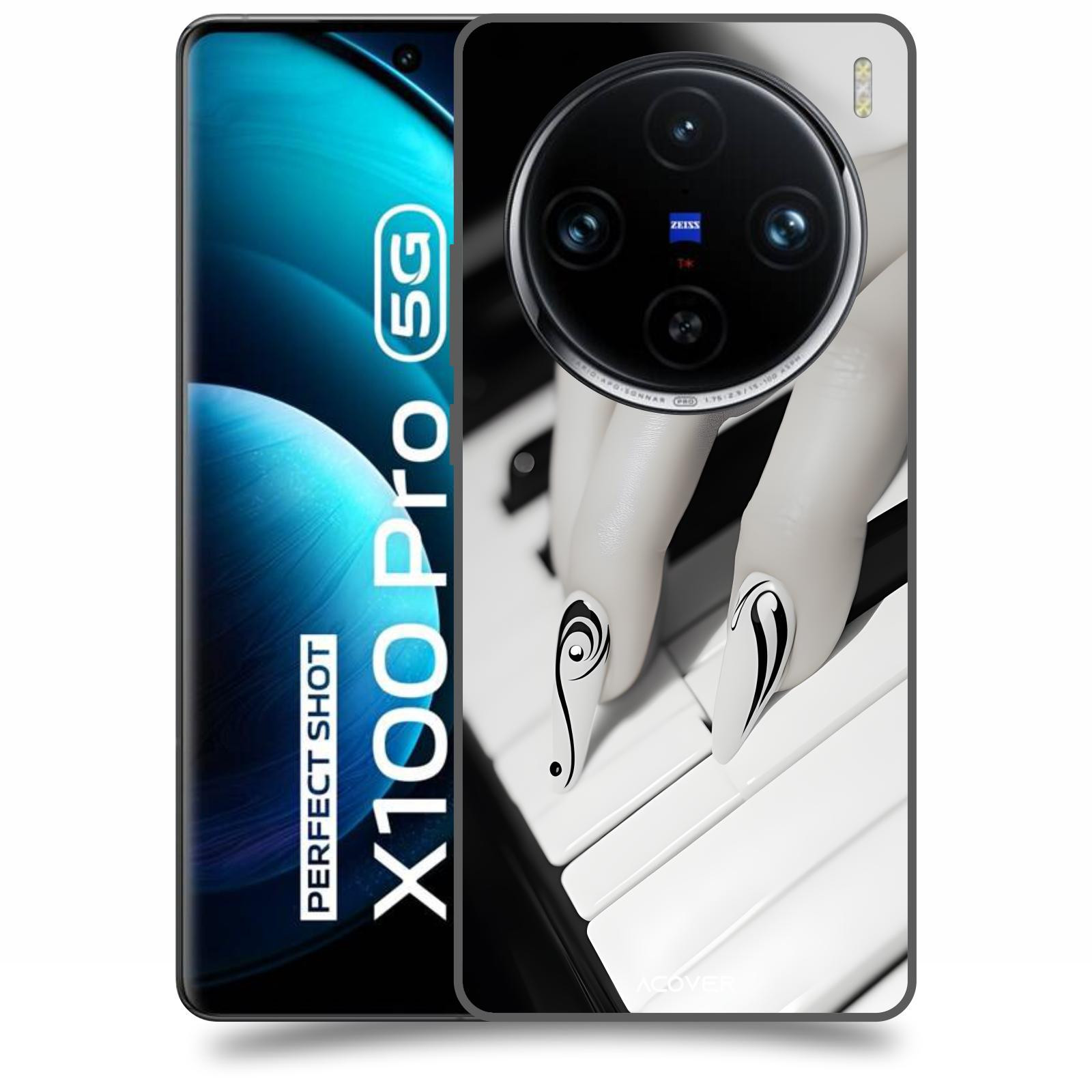 ACOVER Kryt na mobil Vivo X100 Pro - Piano