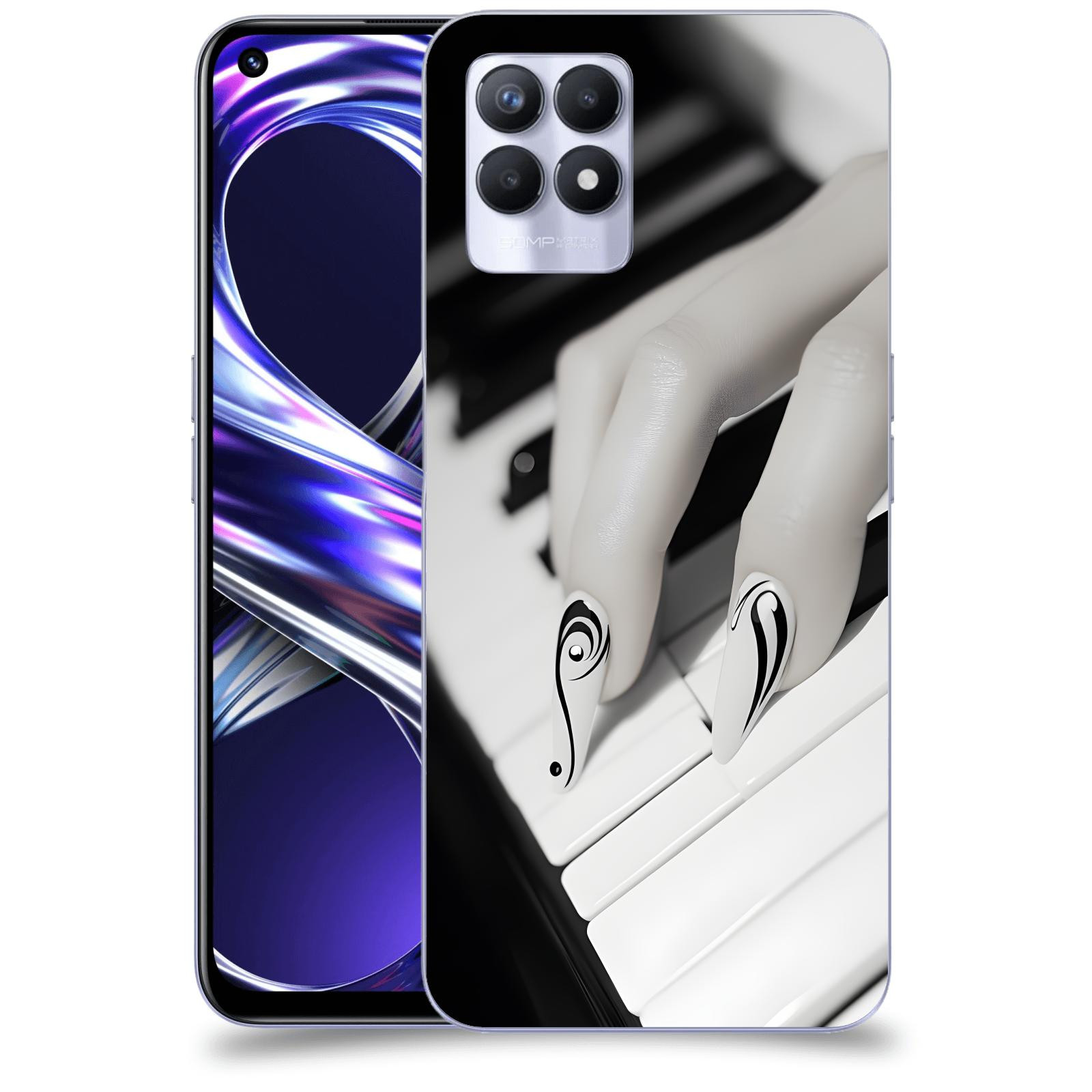 ACOVER Kryt na mobil Realme 8i - Piano