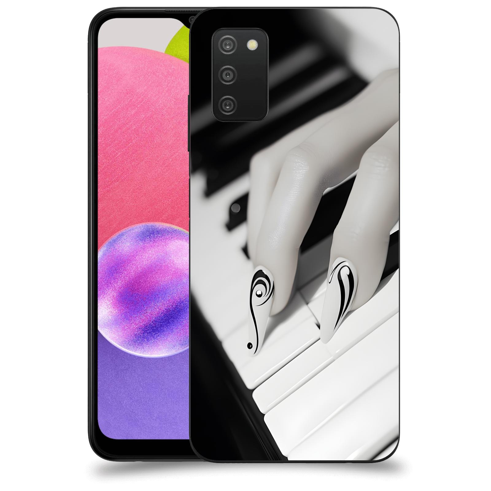 ACOVER Kryt na mobil Samsung Galaxy A03s A037G - Piano