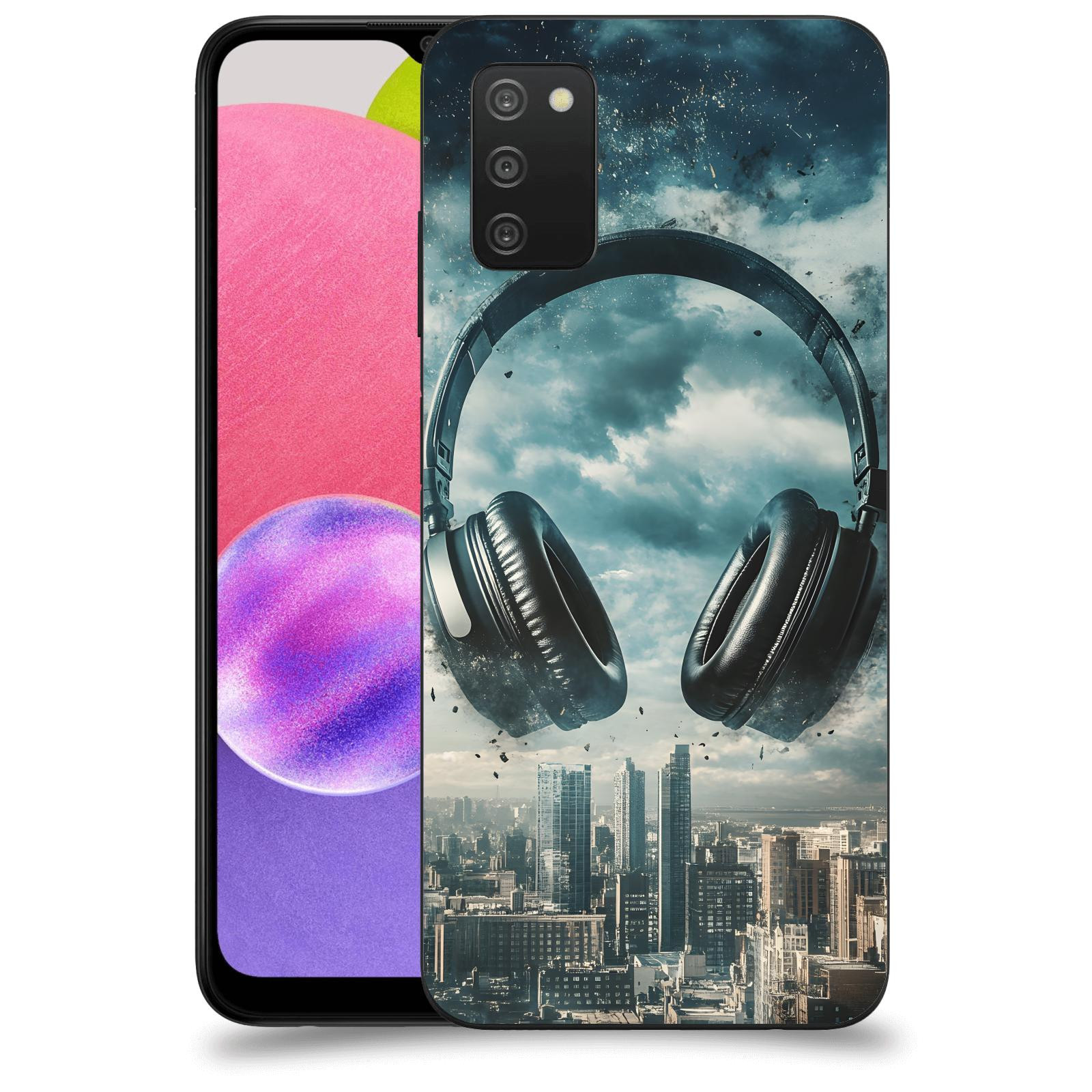 ACOVER Kryt na mobil Samsung Galaxy A03s A037G - Sluchátka