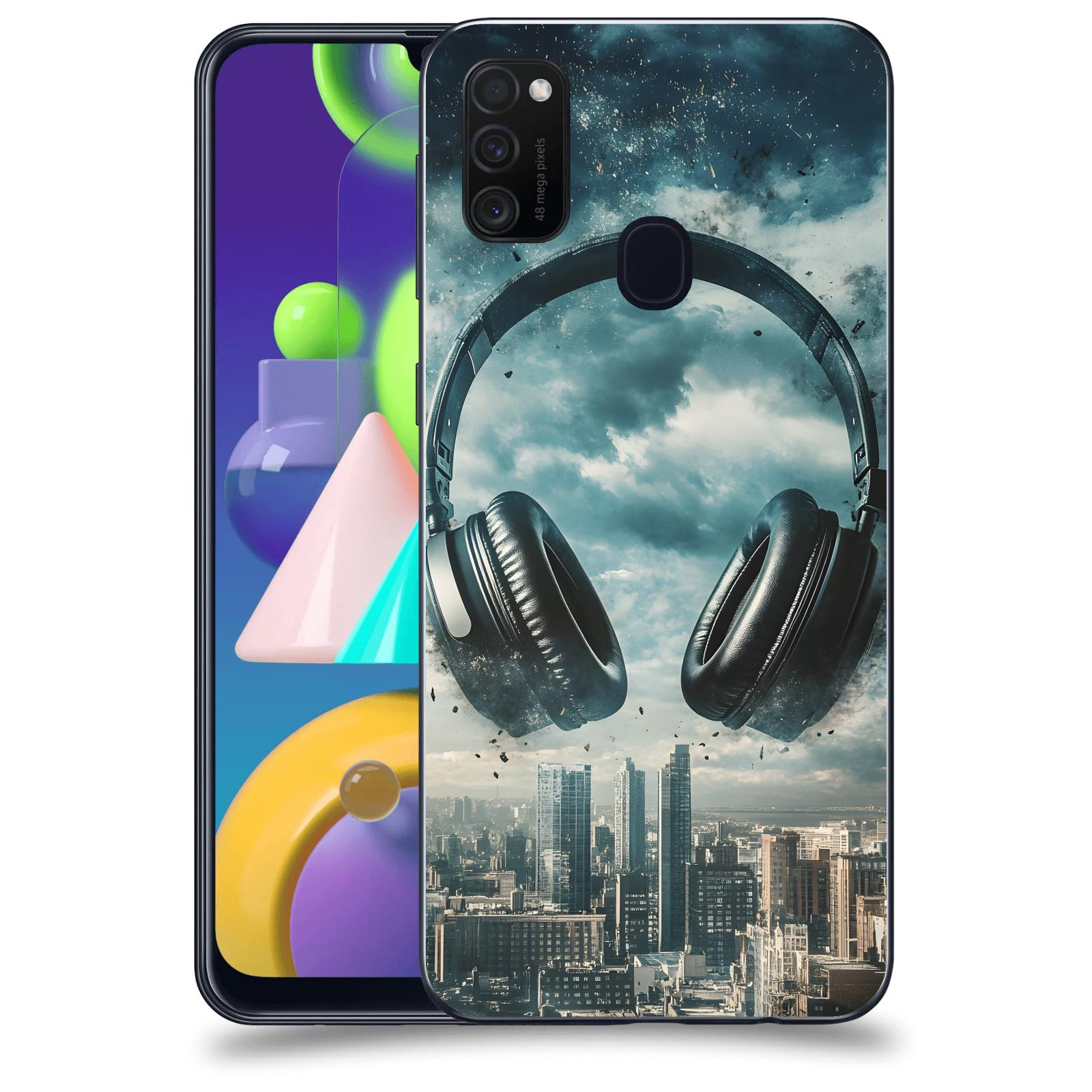 ACOVER Kryt na mobil Samsung Galaxy M21 M215F - Sluchátka