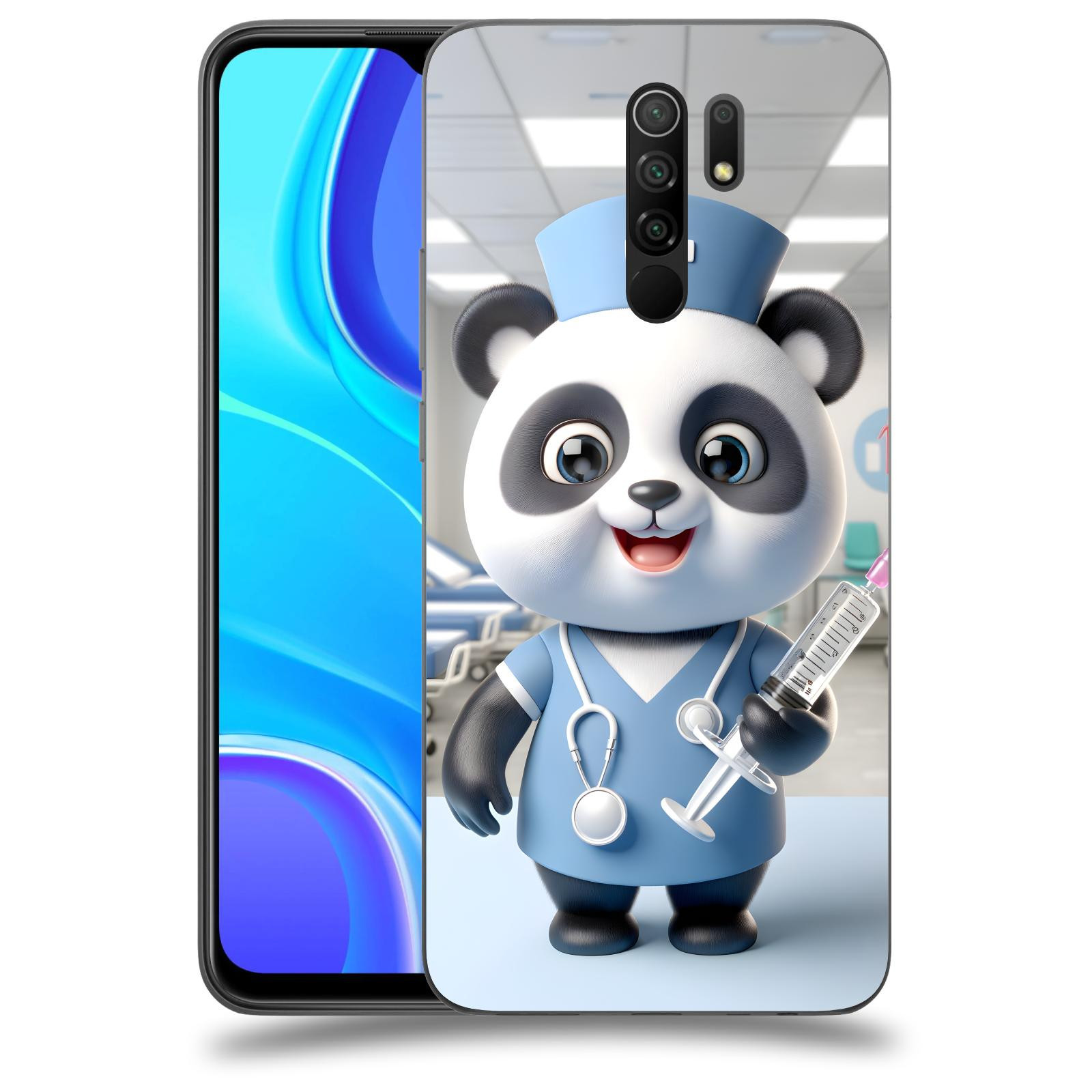 ACOVER Kryt na mobil Xiaomi Redmi 9 - Panda doktor 2