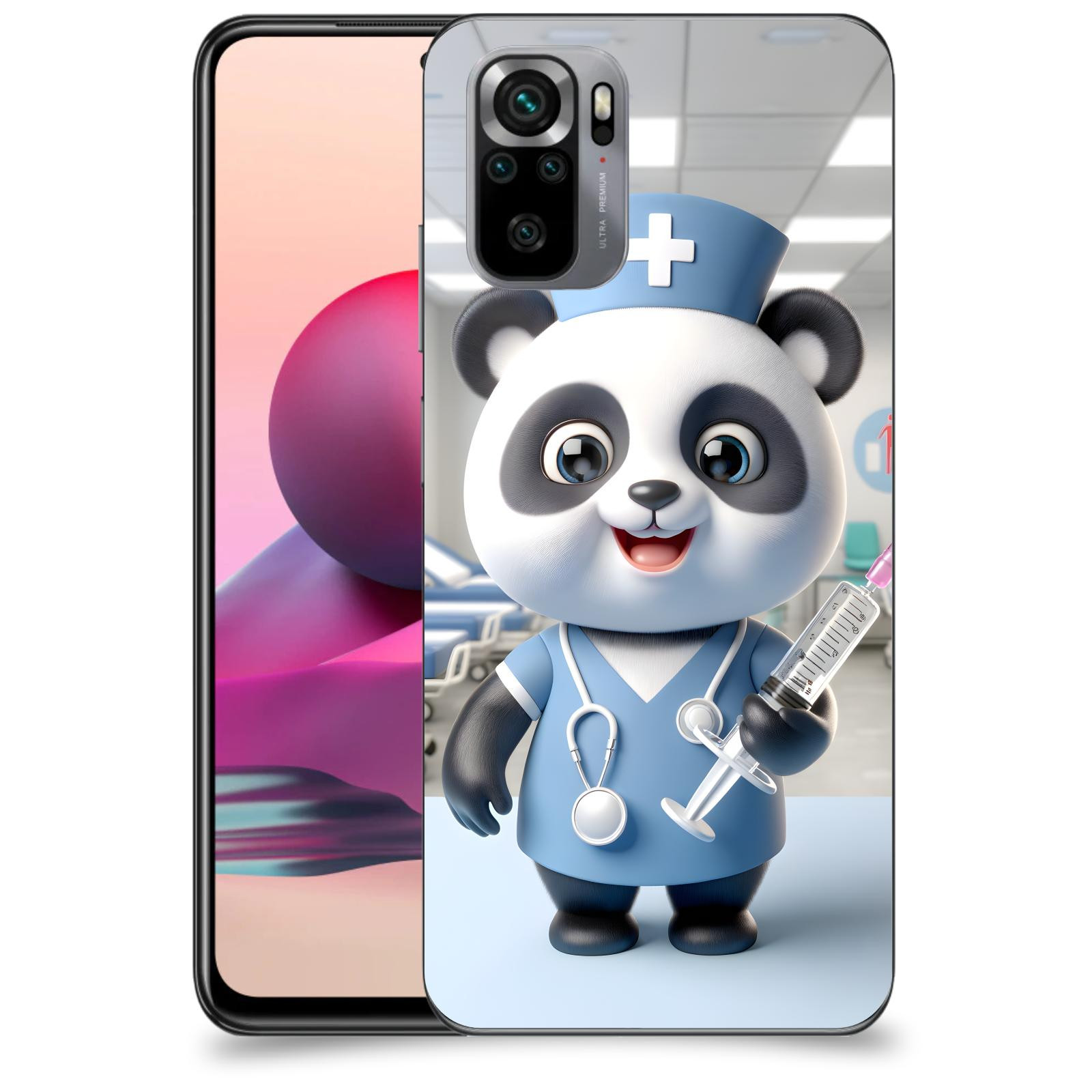 ACOVER Kryt na mobil Xiaomi Redmi Note 10S - Panda doktor 2