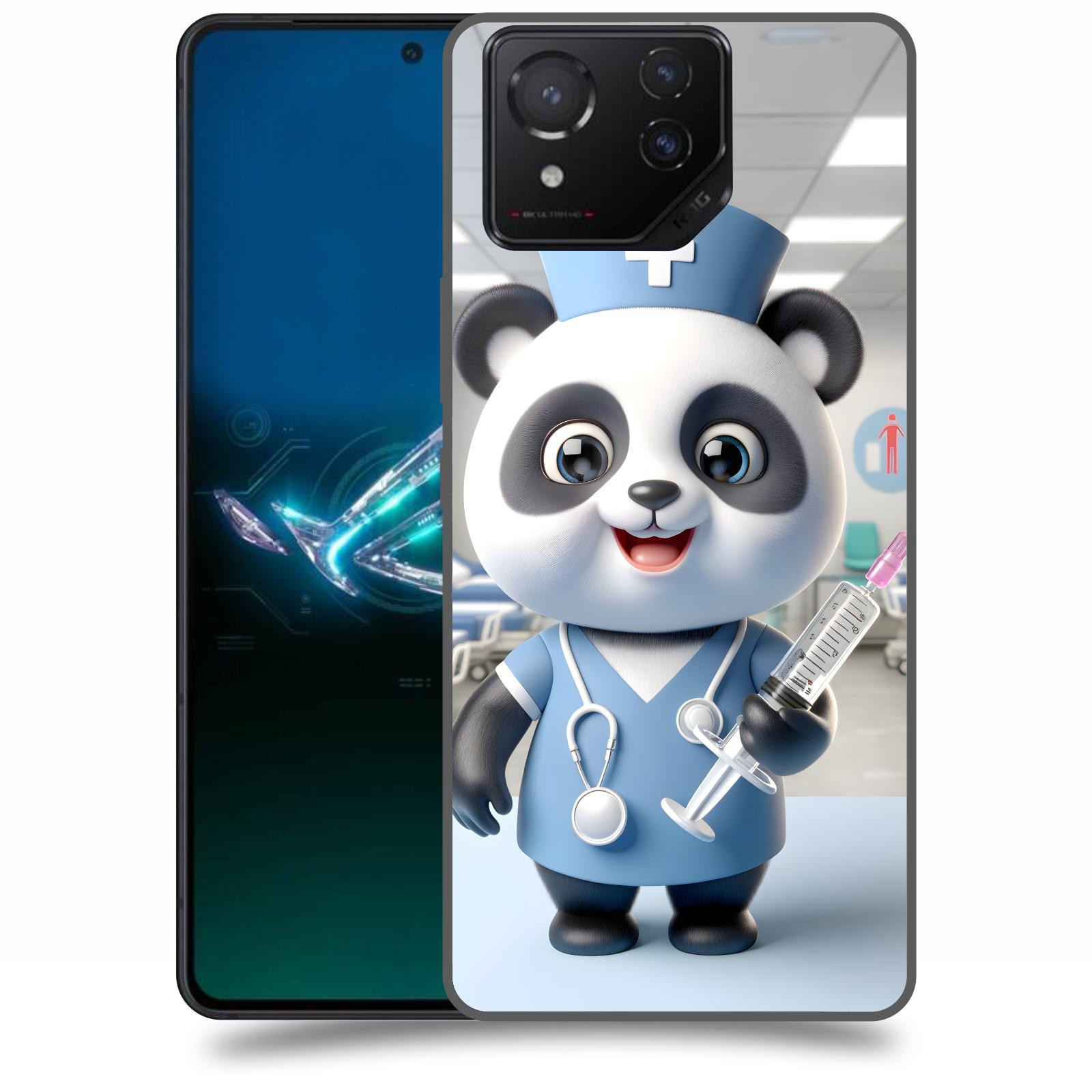 ACOVER Kryt na mobil Asus ROG Phone 8 - Panda doktor 2