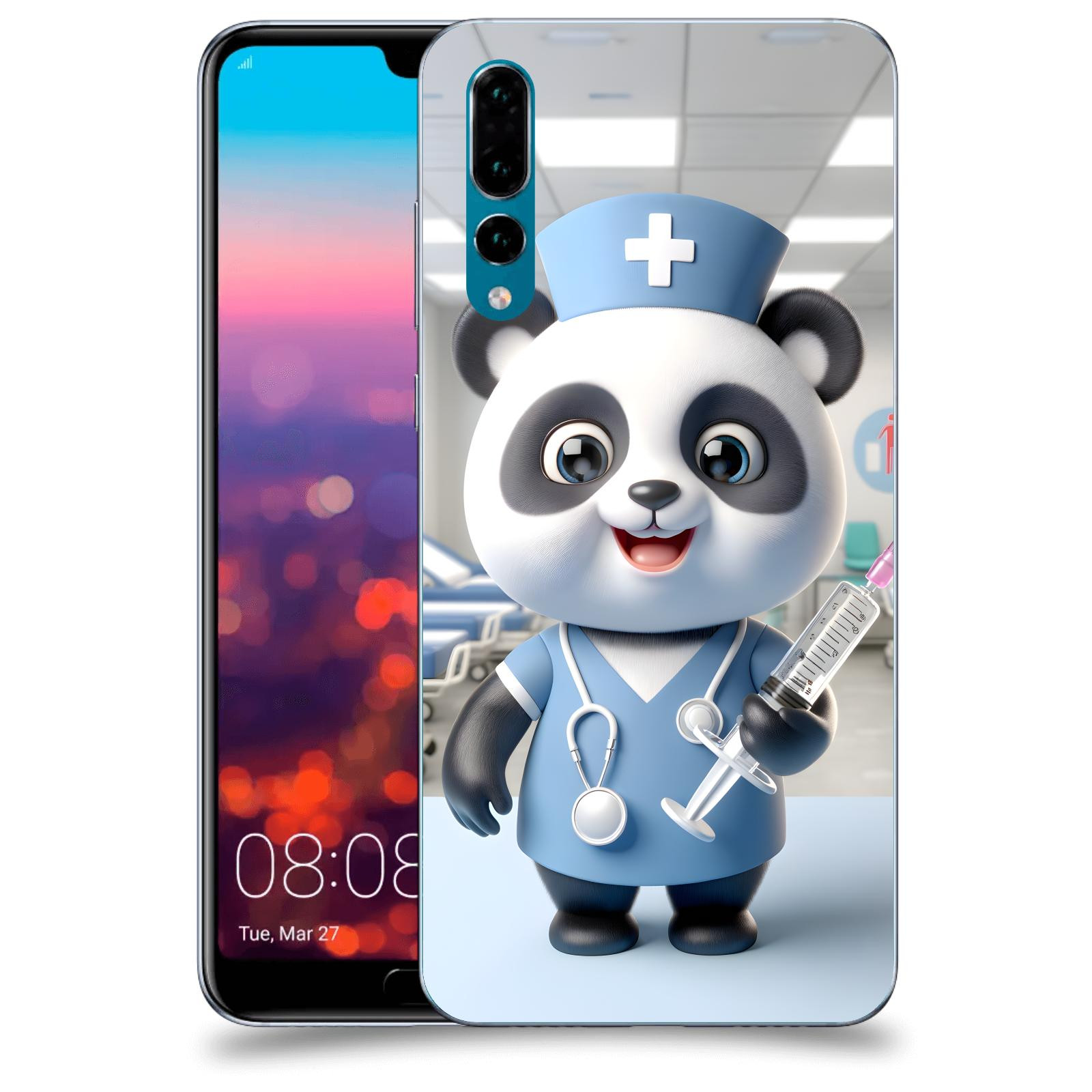 ACOVER Kryt na mobil Huawei P20 Pro - Panda doktor 2