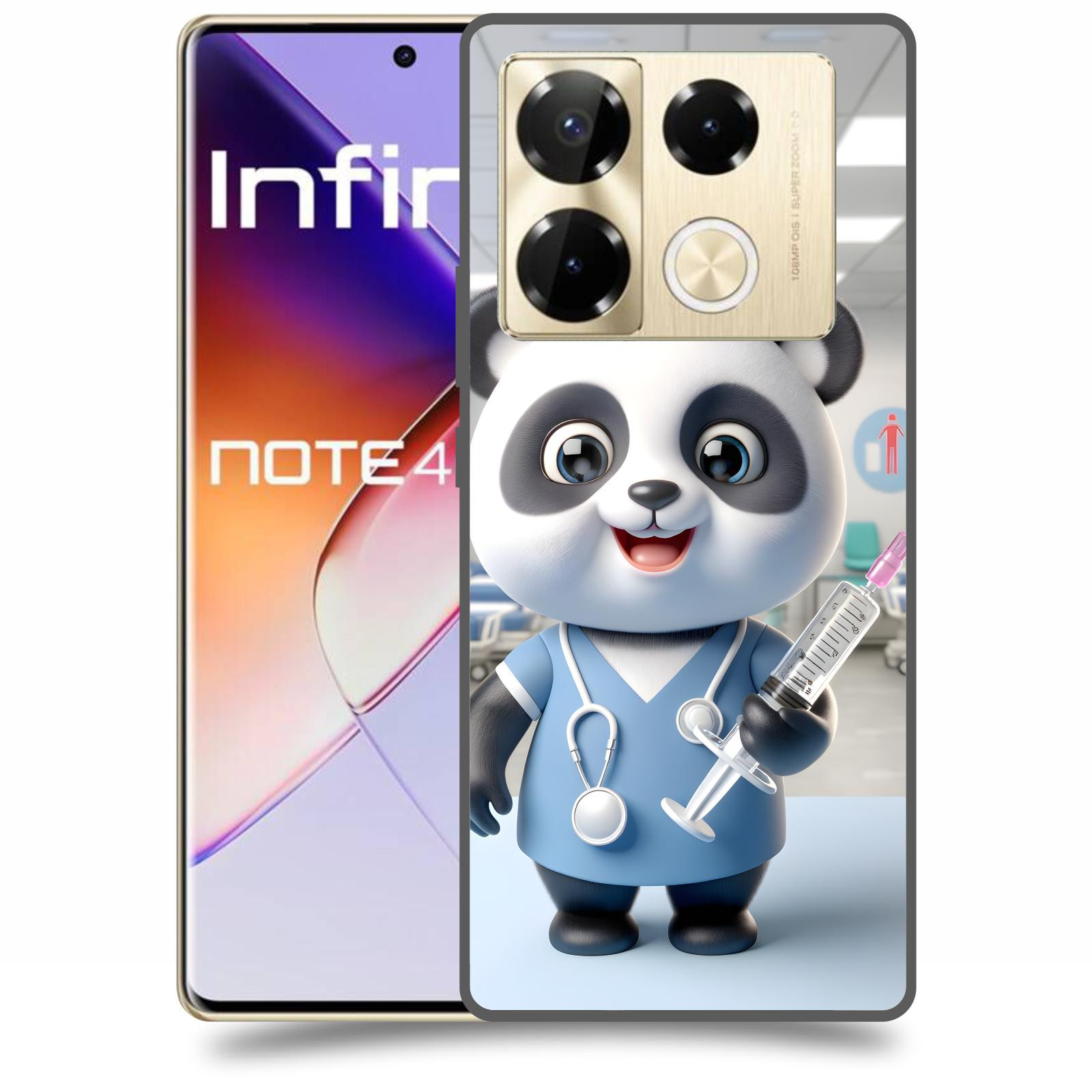 ACOVER Kryt na mobil Infinix Note 40 PRO - Panda doktor 2