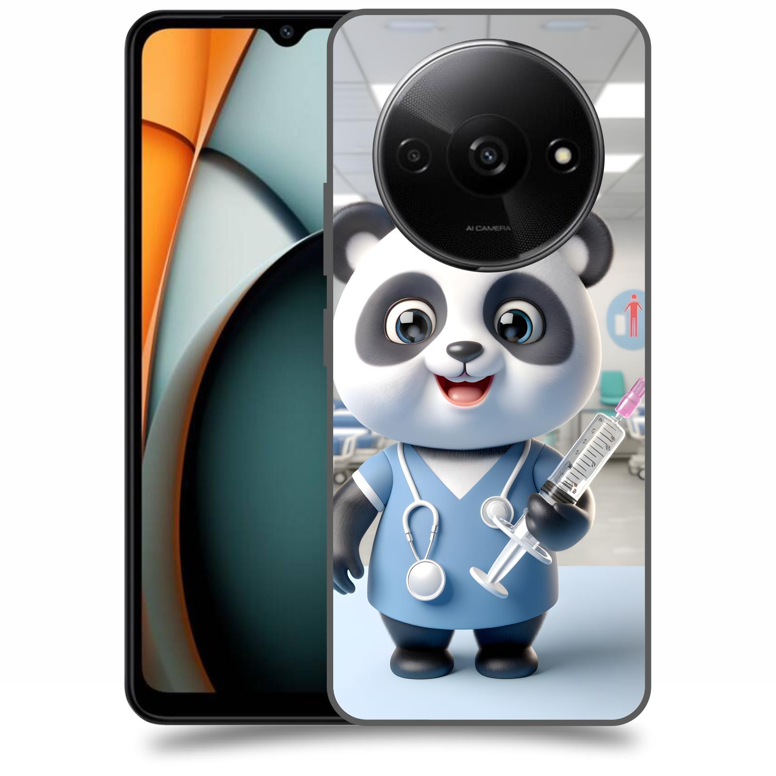 ACOVER Kryt na mobil Xiaomi Redmi A3 - Panda doktor 2