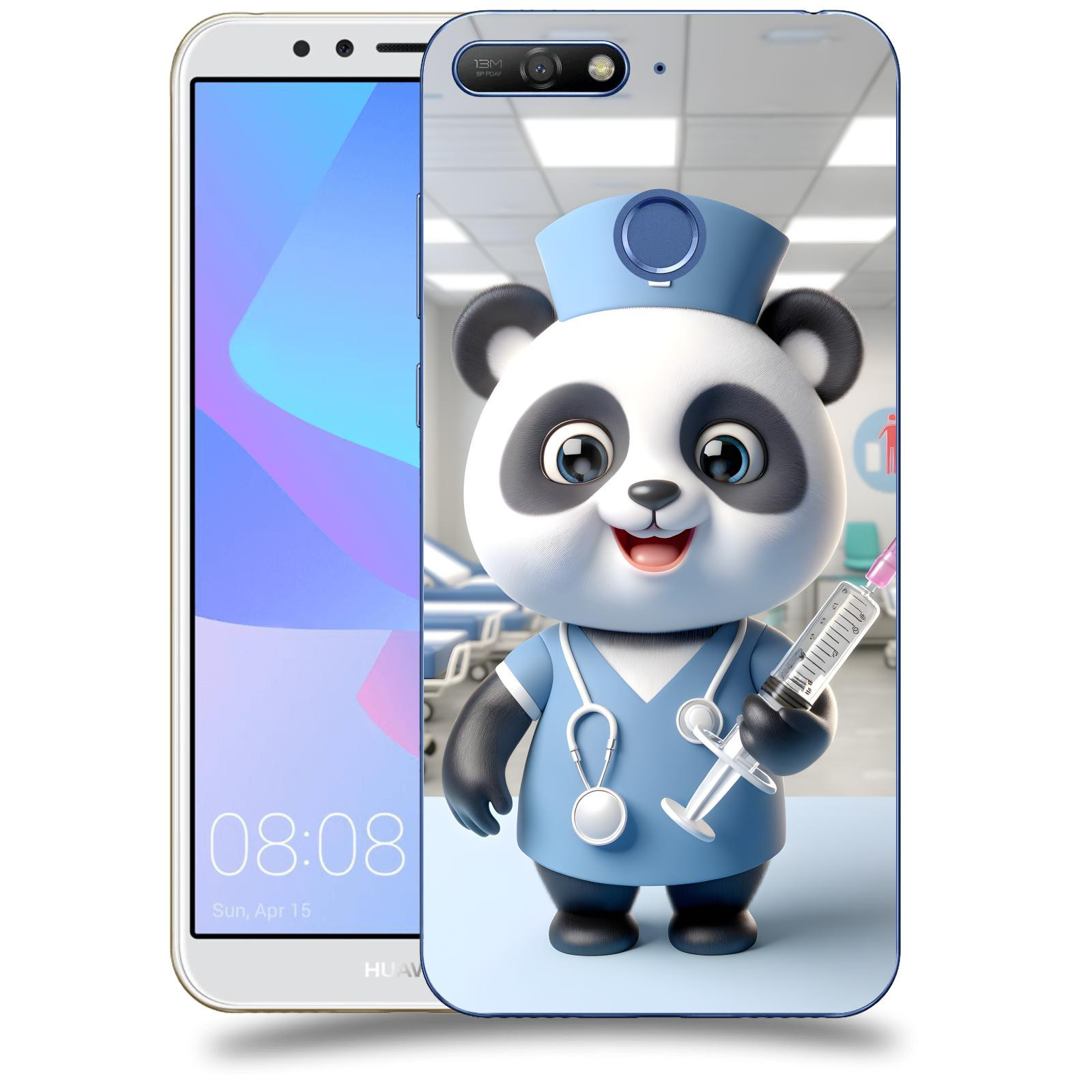 ACOVER Kryt na mobil Huawei Y6 Prime 2018 - Panda doktor 2