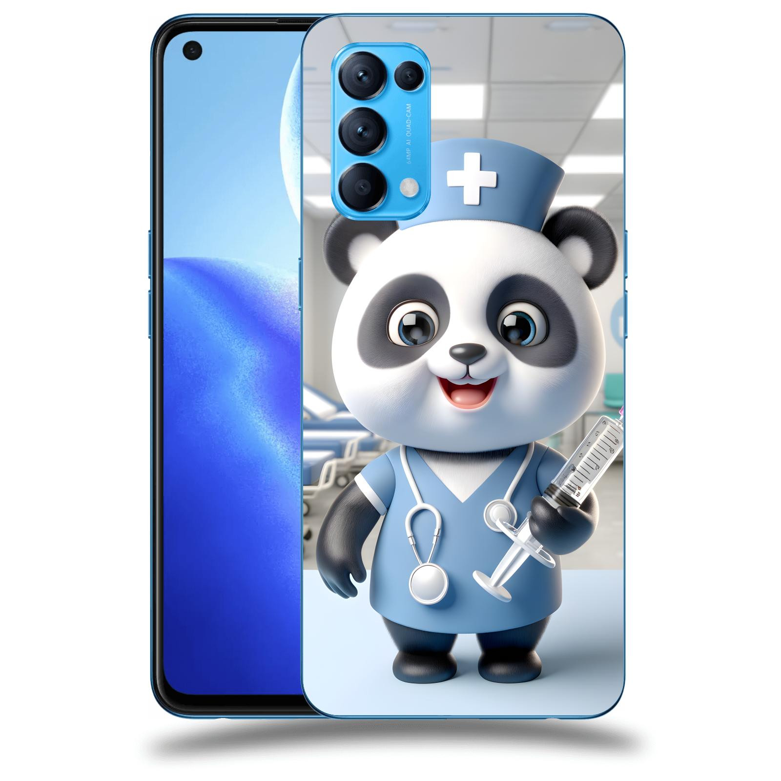 ACOVER Kryt na mobil OPPO Reno 5 5G - Panda doktor 2