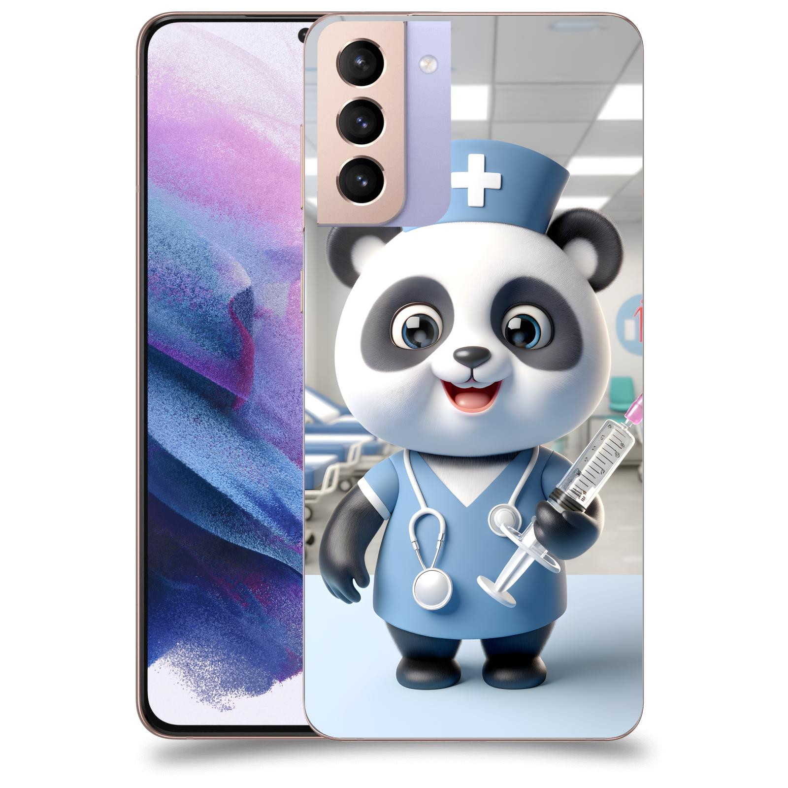 ACOVER Kryt na mobil Samsung Galaxy S21+ G996F - Panda doktor 2