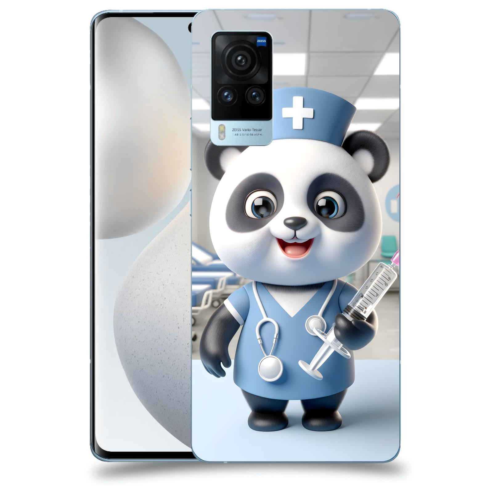 ACOVER Kryt na mobil Vivo X60 Pro 5G - Panda doktor 2