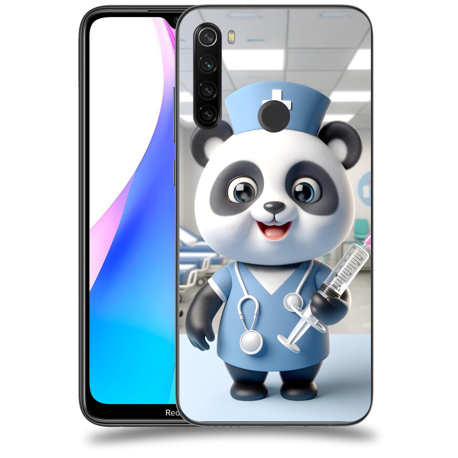 ACOVER Kryt na mobil Xiaomi Redmi Note 8T - Panda doktor 2
