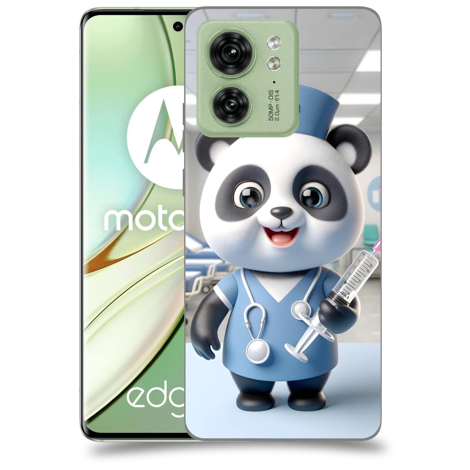 ACOVER Kryt na mobil Motorola EDGE 40 5G - Panda doktor 2
