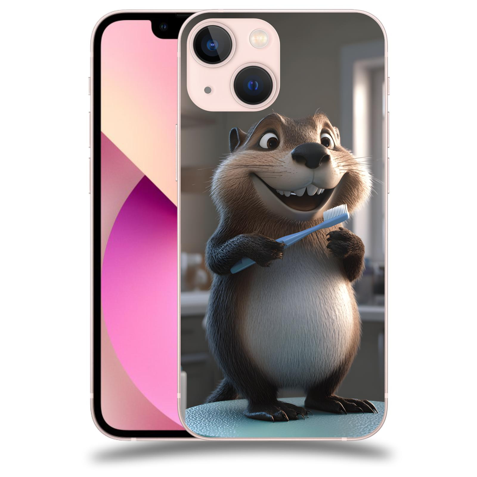 ACOVER Kryt na mobil Apple iPhone 13 mini - Bobr zubař