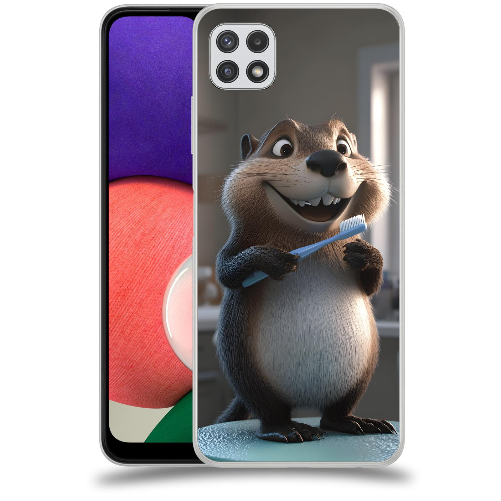 ACOVER Kryt na mobil Samsung Galaxy A22 A225F - Bobr zubař