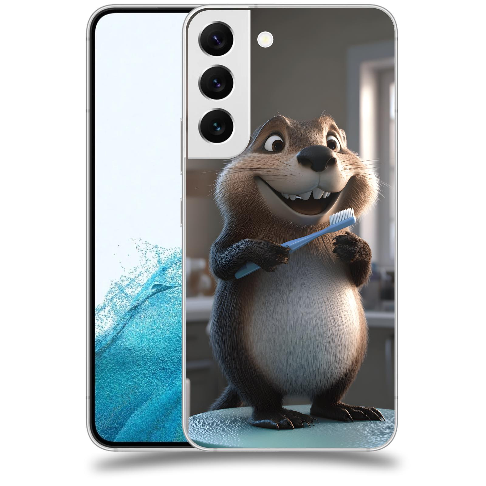 ACOVER Kryt na mobil Samsung Galaxy S22 5G - Bobr zubař