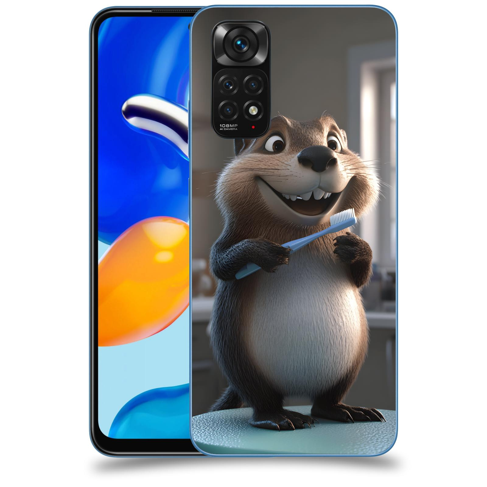 ACOVER Kryt na mobil Xiaomi Redmi Note 11S - Bobr zubař