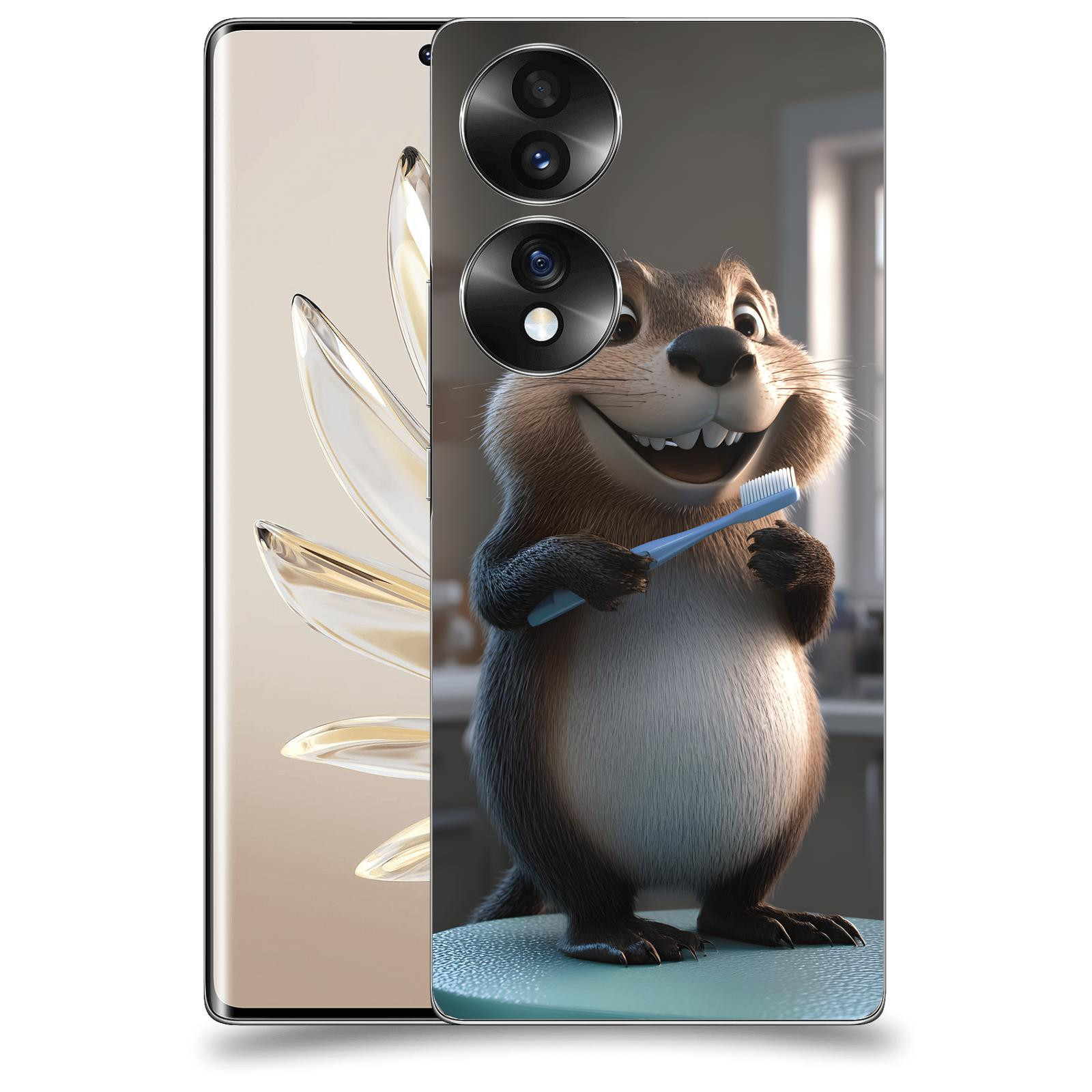 ACOVER Kryt na mobil Honor 70 - Bobr zubař