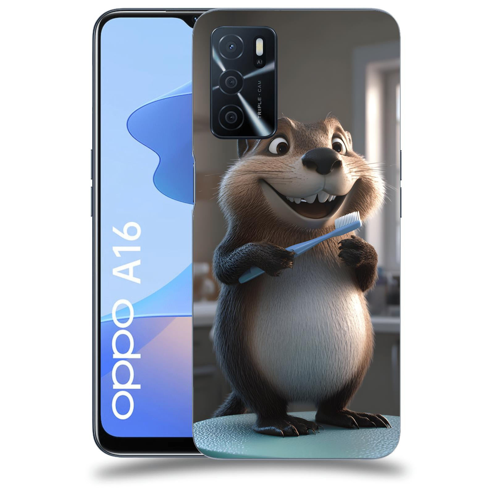 ACOVER Kryt na mobil OPPO A16 - Bobr zubař
