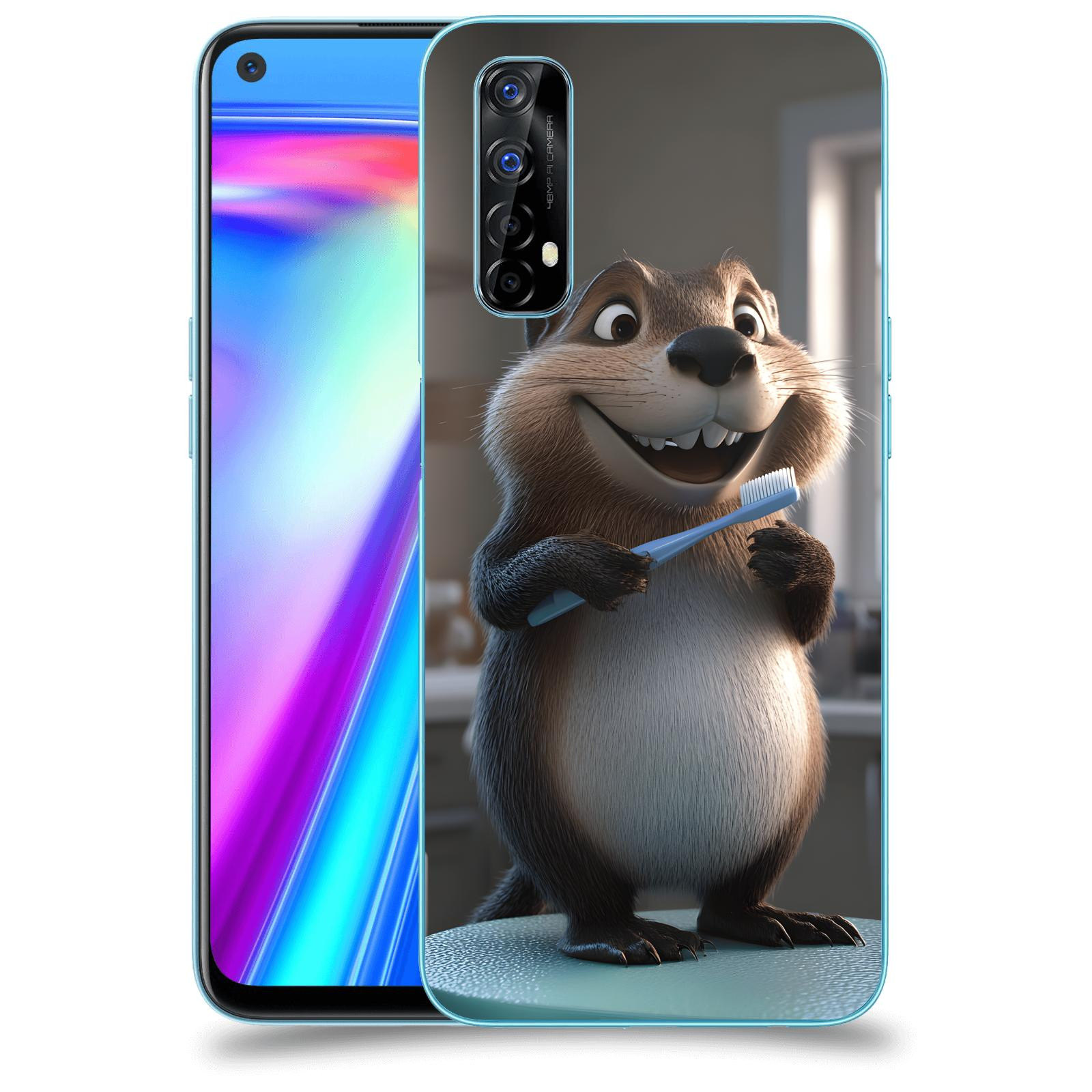 ACOVER Kryt na mobil Realme 7 - Bobr zubař