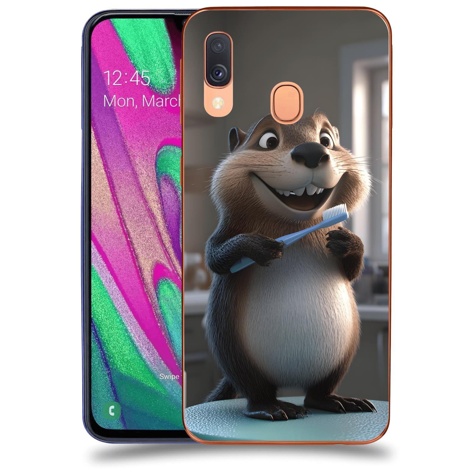 ACOVER Kryt na mobil Samsung Galaxy A40 A405F - Bobr zubař