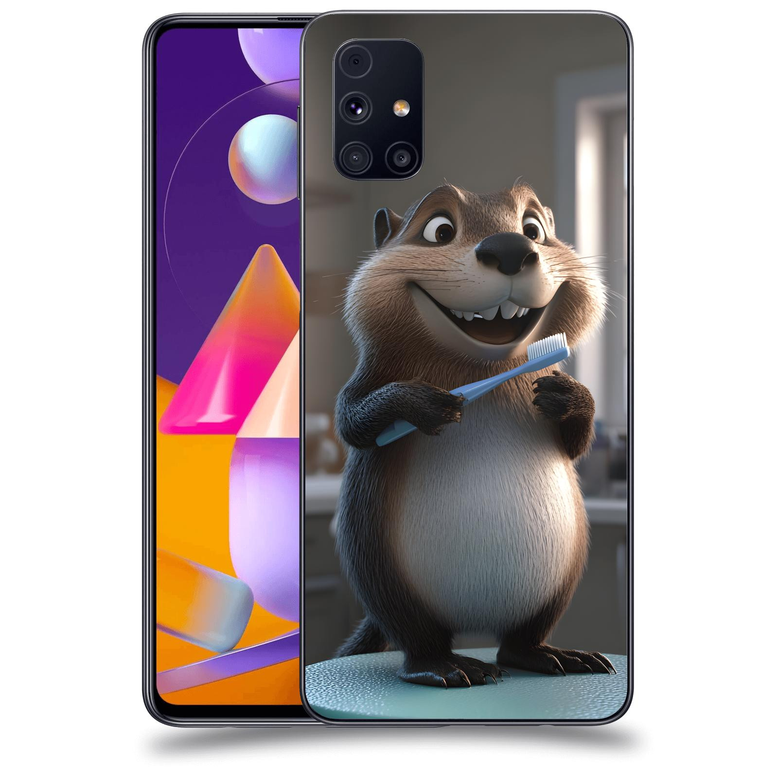 ACOVER Kryt na mobil Samsung Galaxy M31s - Bobr zubař