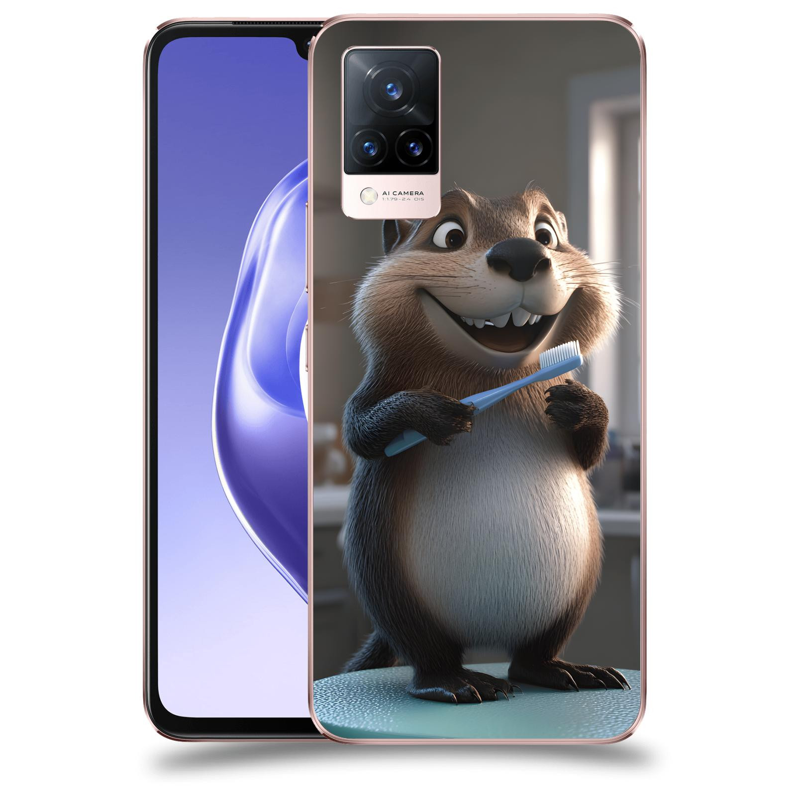 ACOVER Kryt na mobil Vivo V21 5G - Bobr zubař
