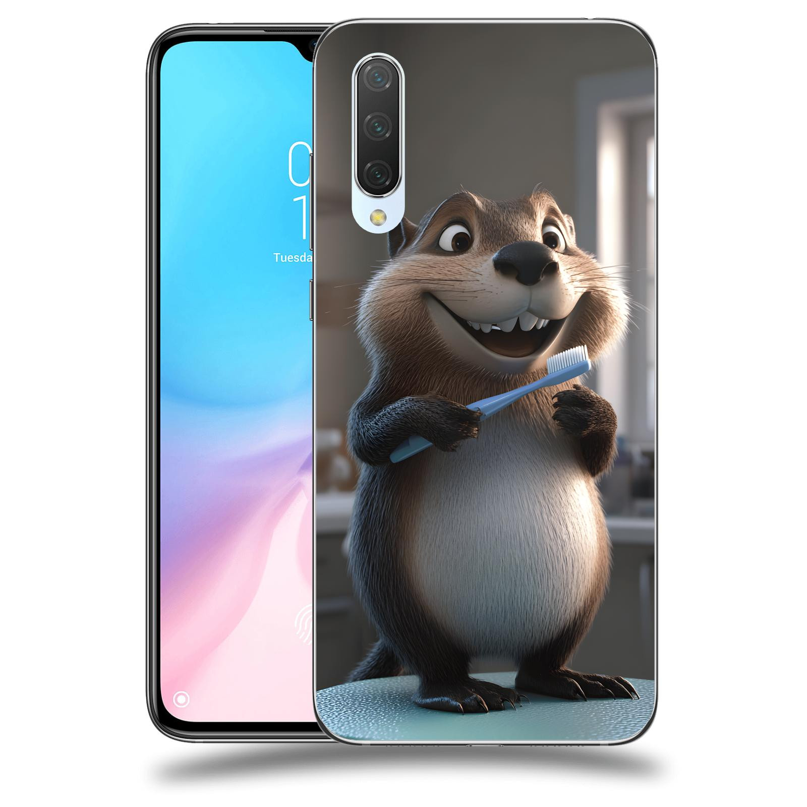 ACOVER Kryt na mobil Xiaomi Mi 9 Lite - Bobr zubař