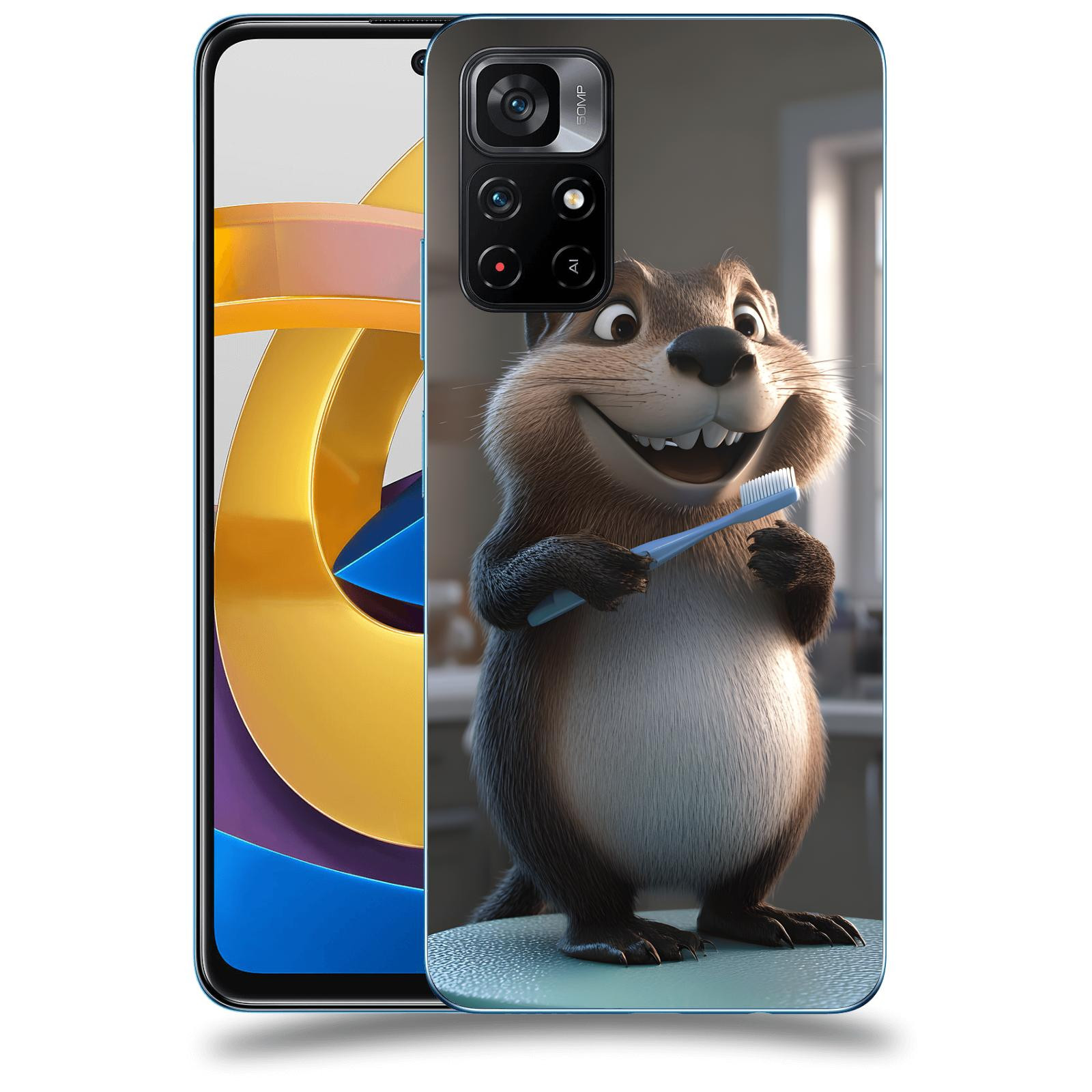 ACOVER Kryt na mobil Xiaomi Poco M4 Pro - Bobr zubař