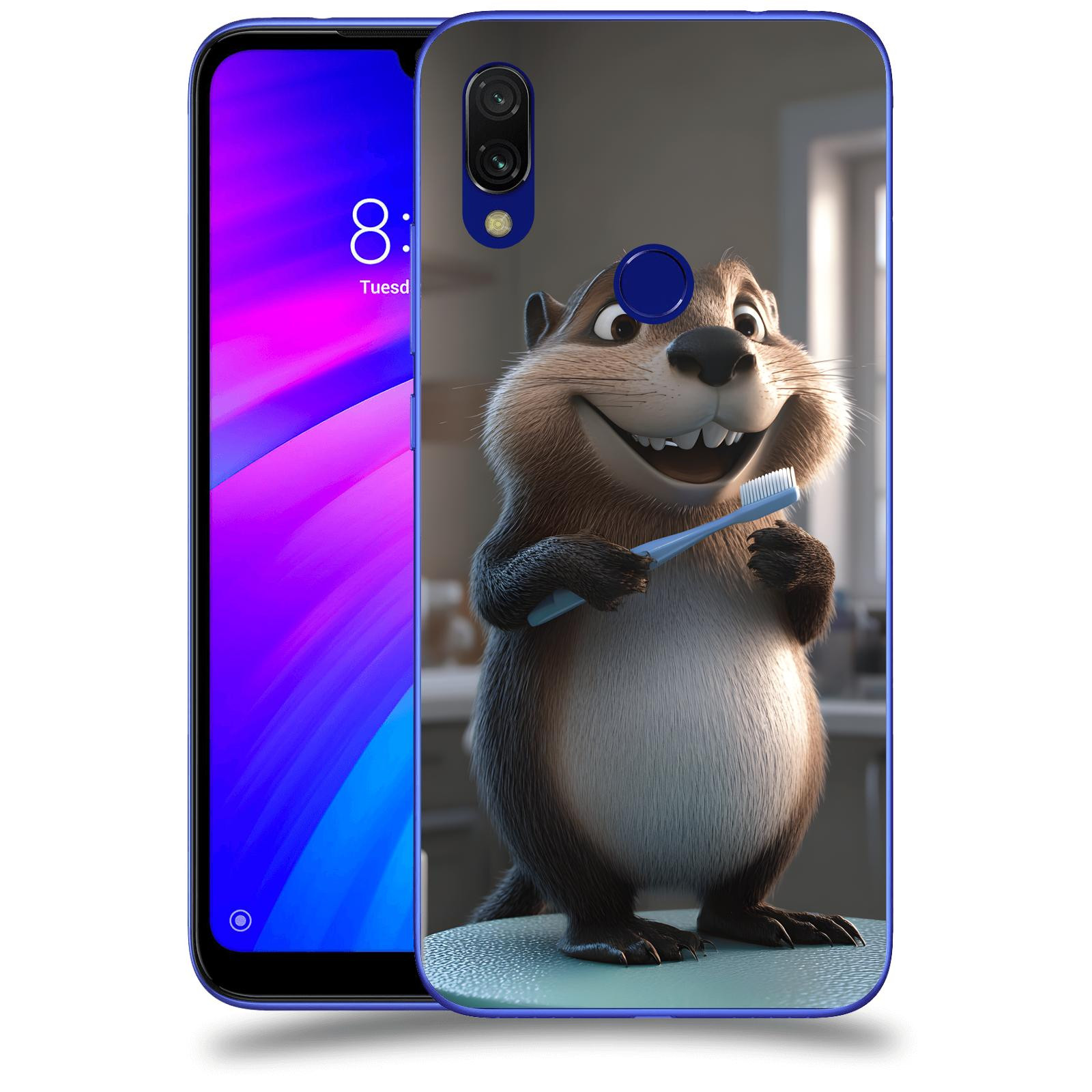 ACOVER Kryt na mobil Xiaomi Redmi 7 - Bobr zubař